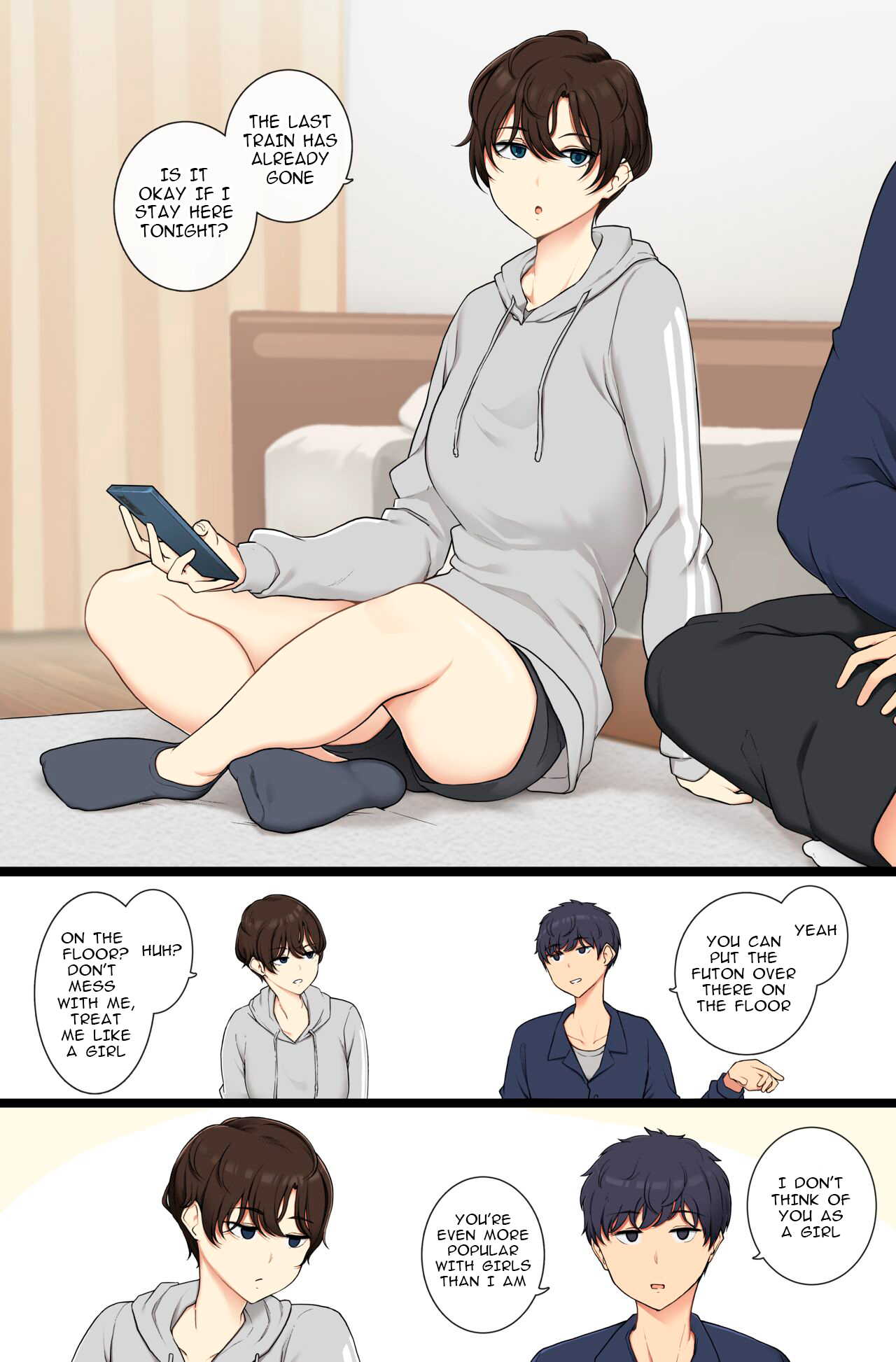 A boyish girl who will show you that she is female if you don't treat her like one cover