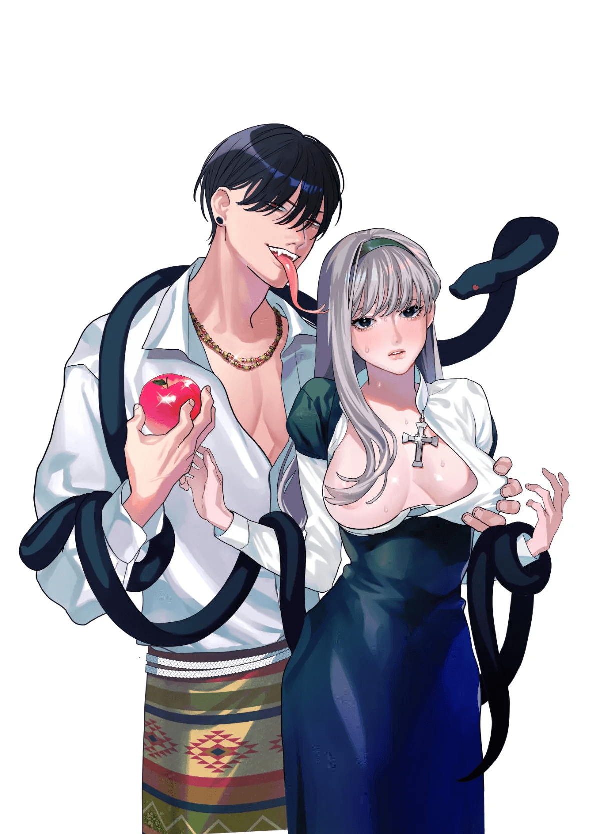Sinful Nun Pays Penitence To The Serpent cover