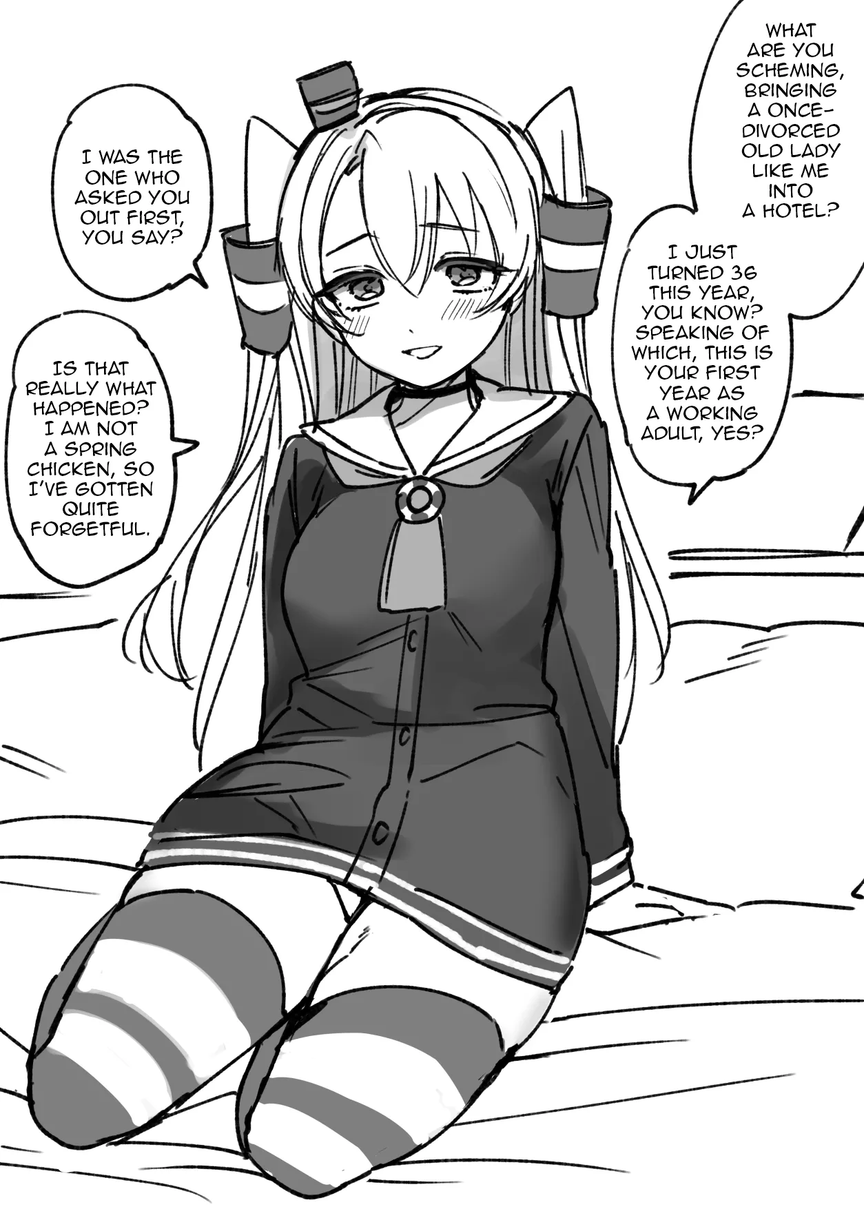 A Doodle about a Once-divorced Amatsukaze Cosplayer cover