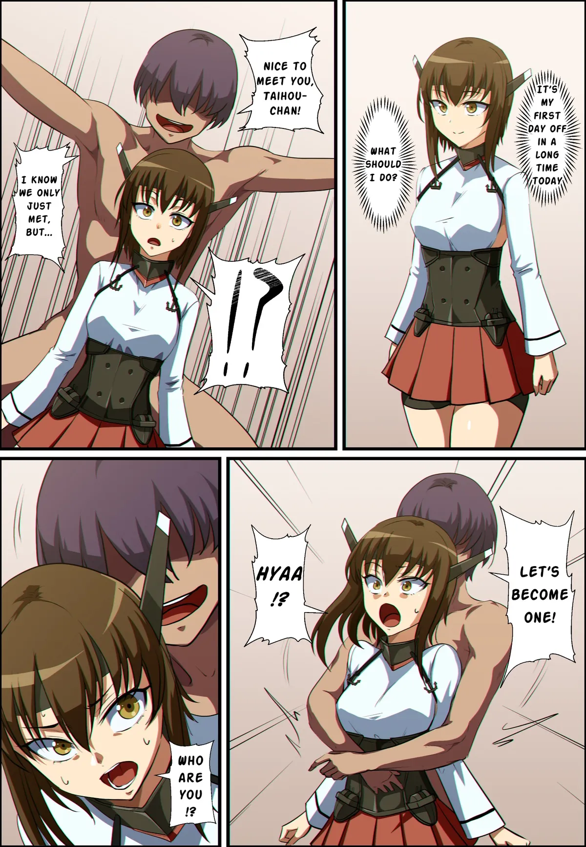 Taihou & Kaga merge possession cover