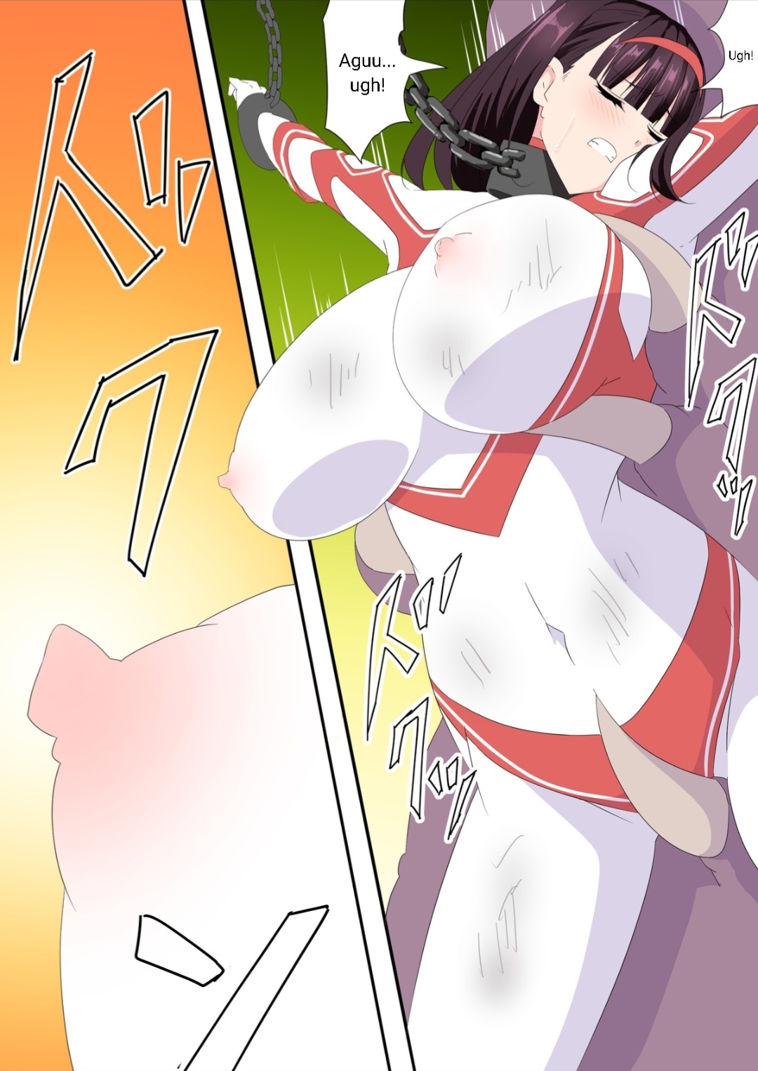 Ultra Airi's breasts are tortured with feather needles part 27-31 cover