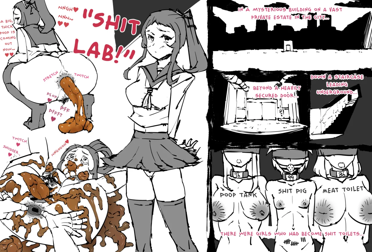 Gluttonous Scat Squishing Sisters - Idea Notebook - "Shit Lab!" cover