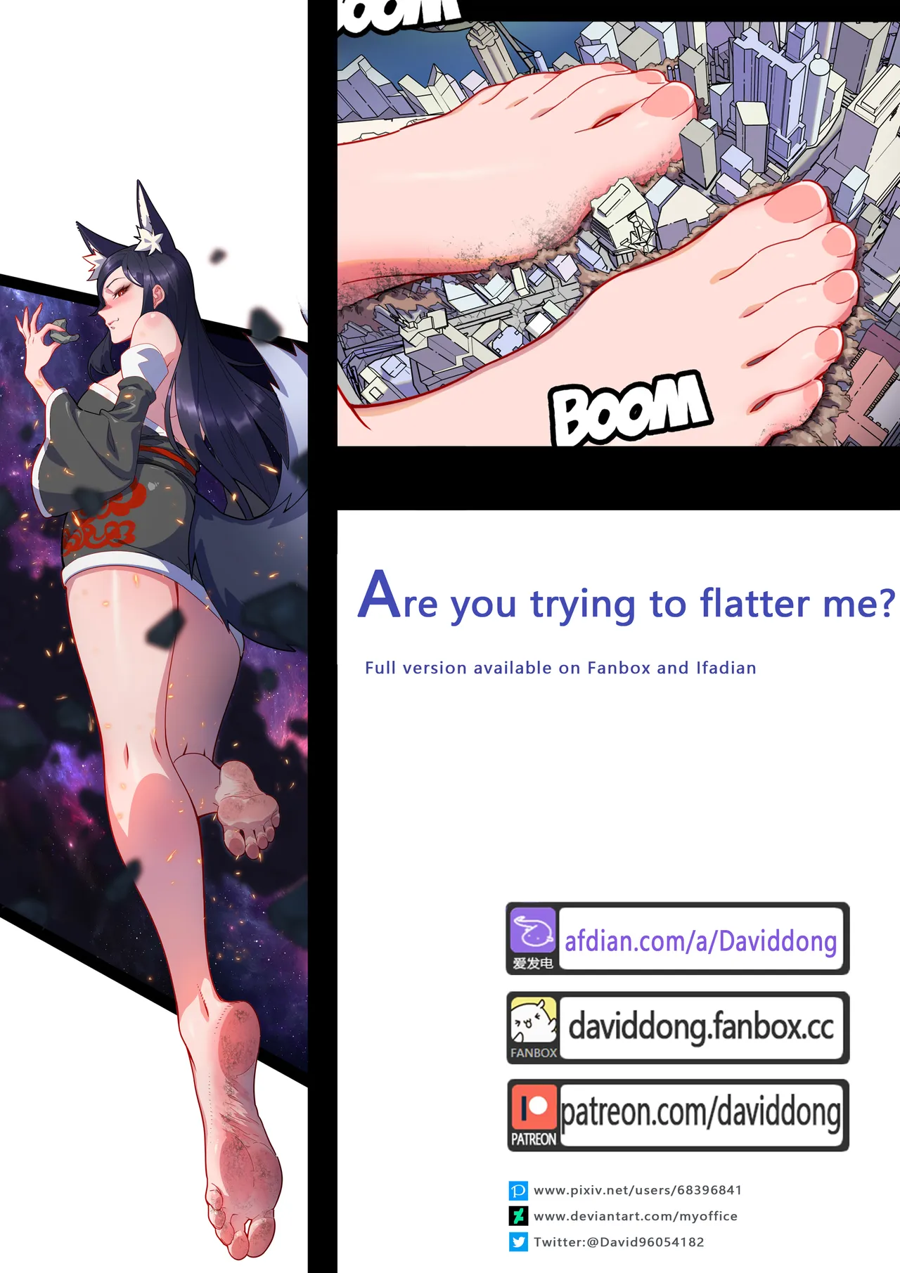 Are you trying to flatter me? cover