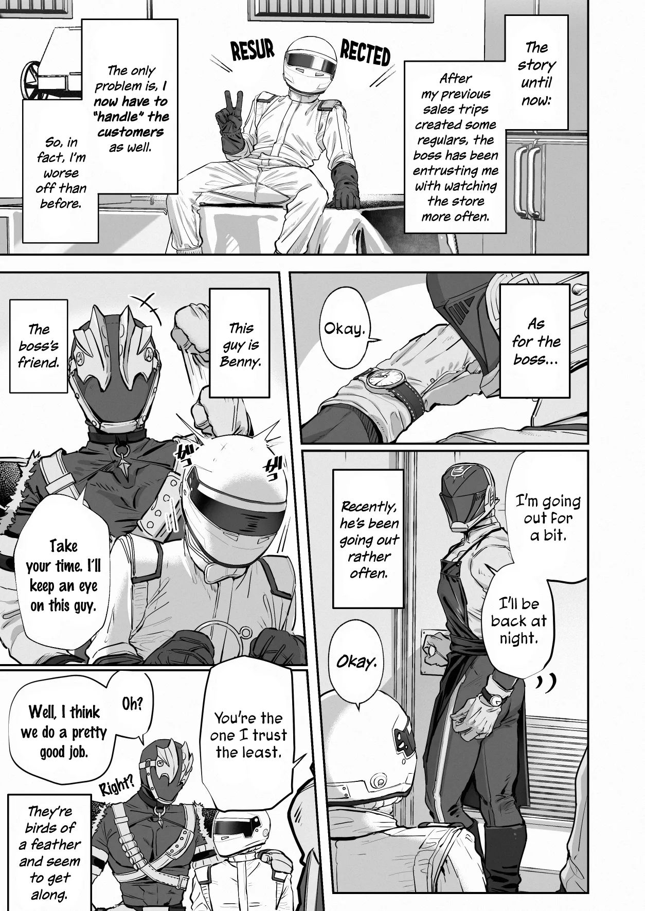 White Full-Face Helmet Consensual Sex Manga cover