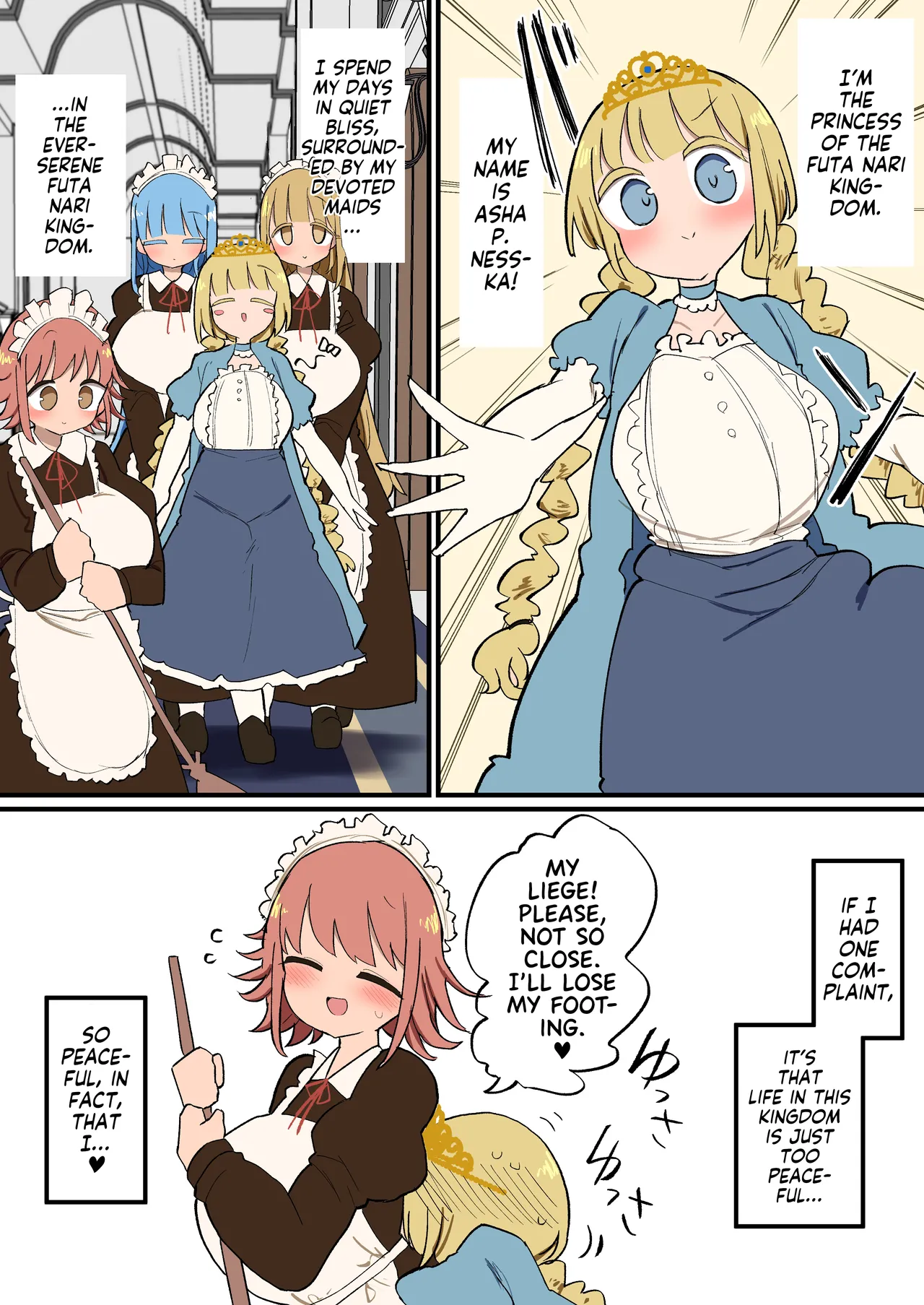 Futanari Oujo-sama no Seiyoku Hassan Maid Harem Sex cover