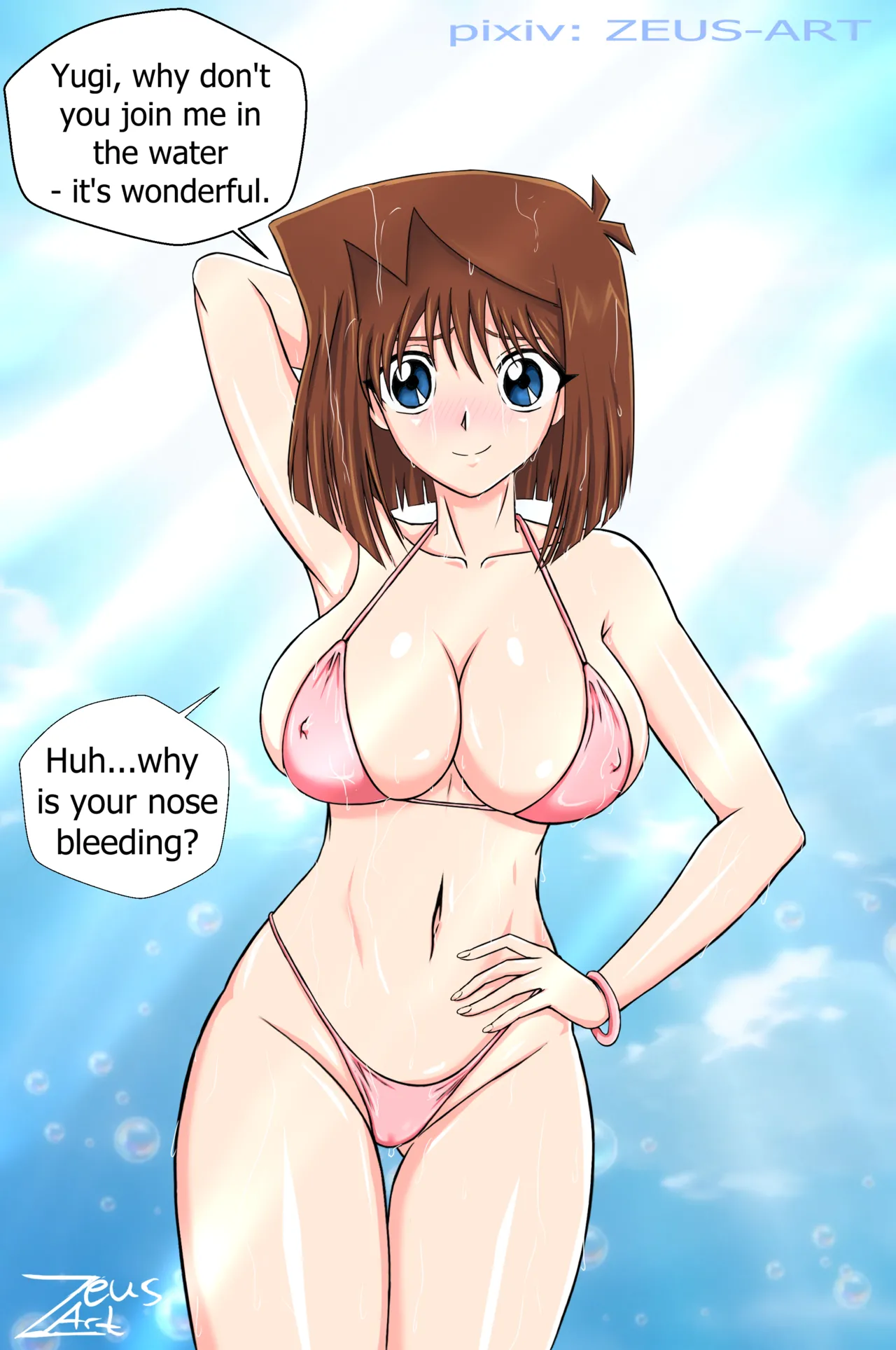Anzu Mazaki/ Tea Gardner at the pool (english) Zeus-Art cover