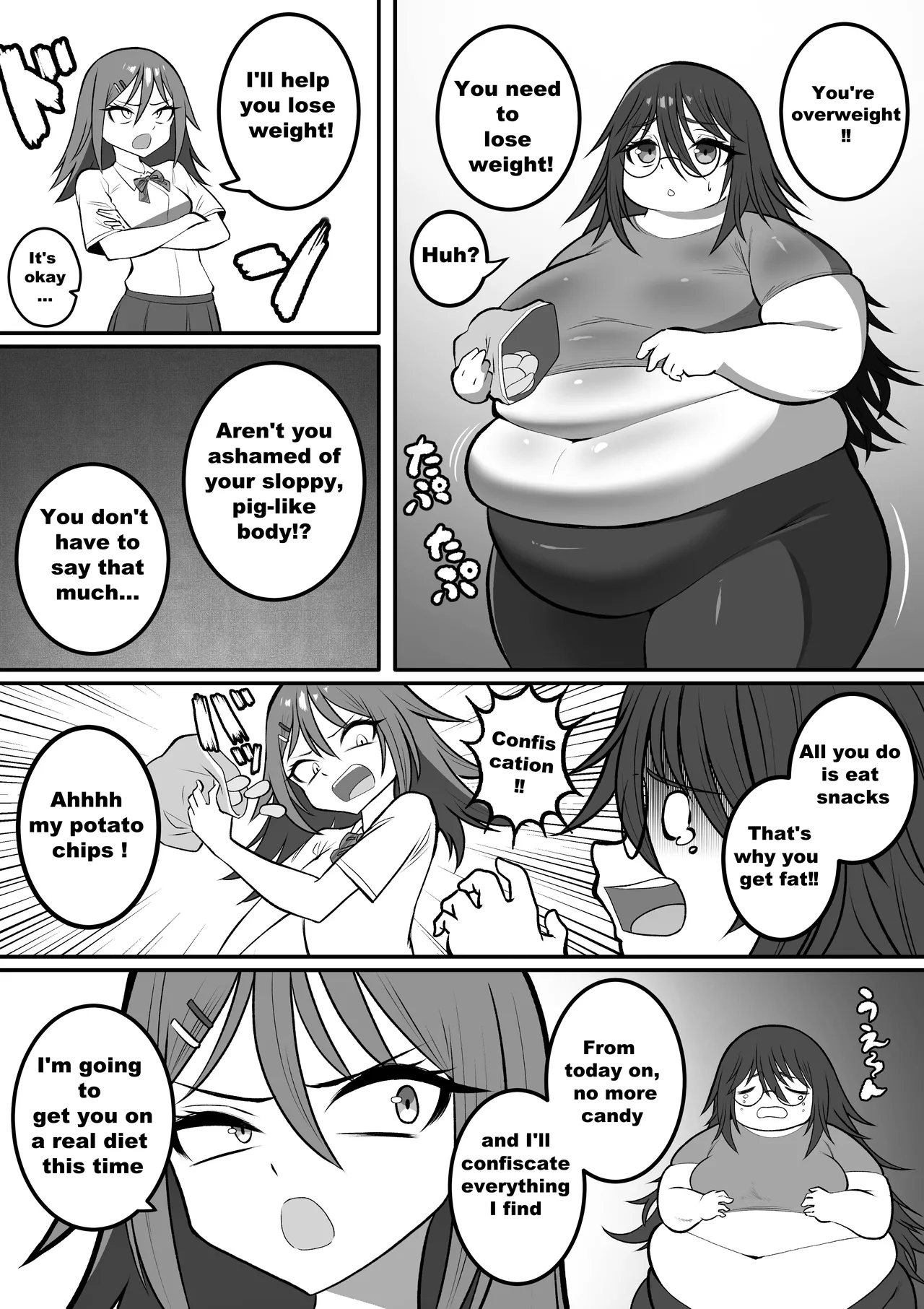 SSBBW weight gain sisters cover