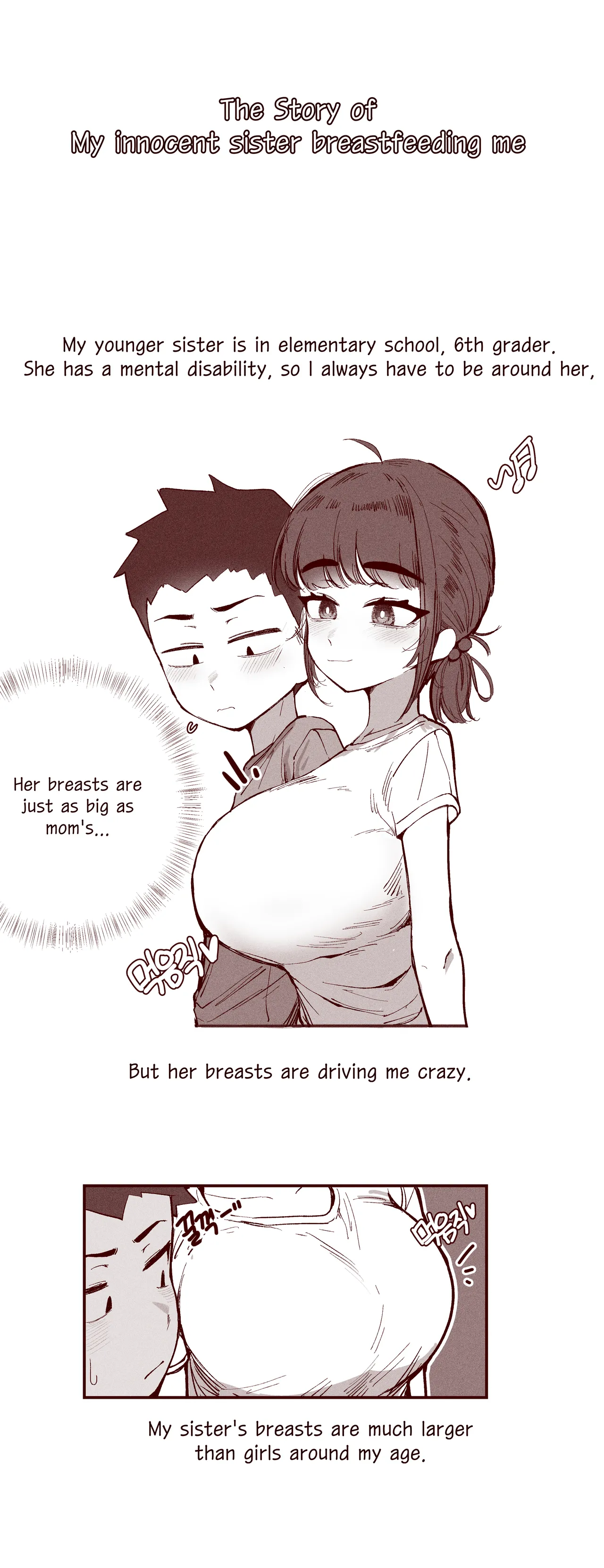 The Story of my innocent sister breastfeeding me cover