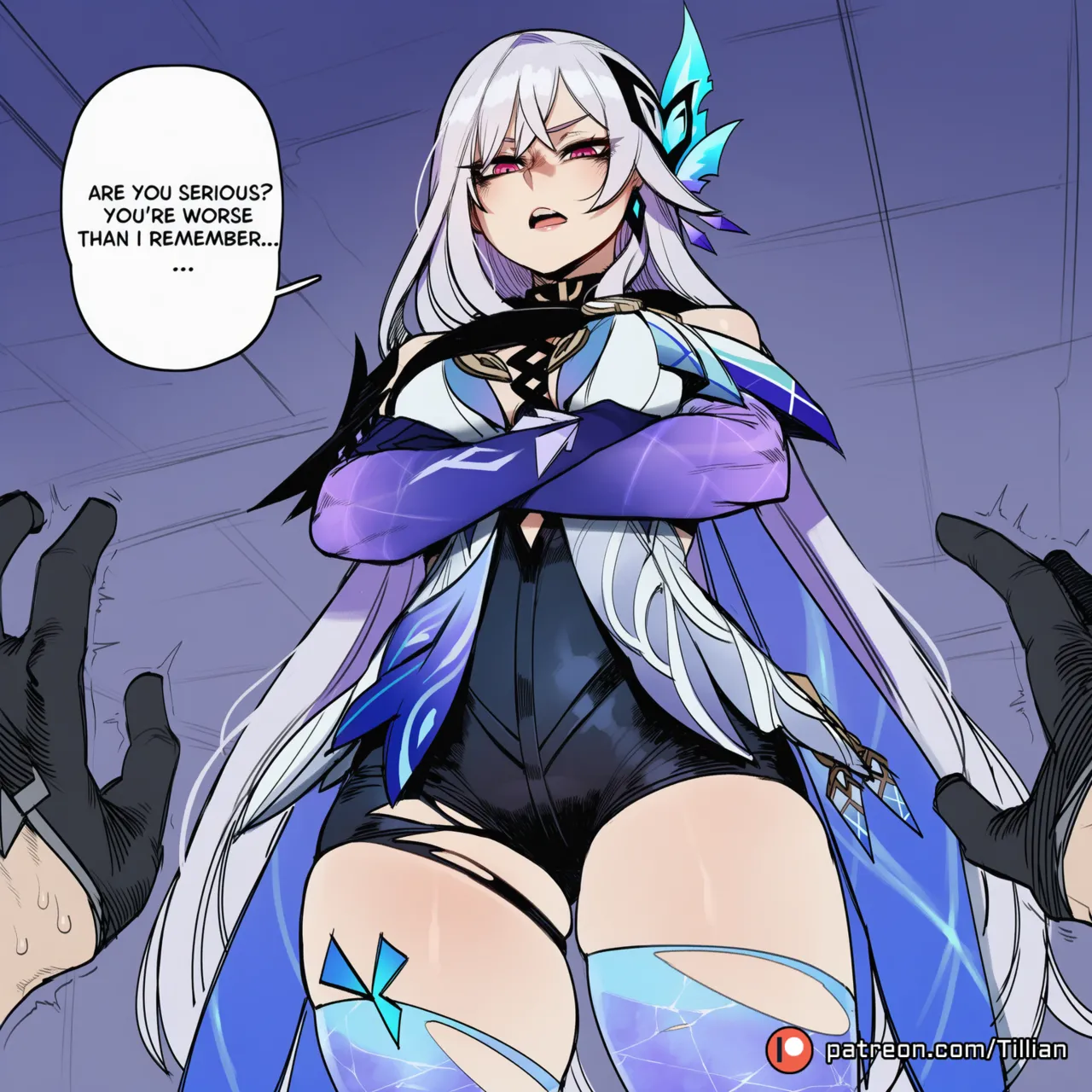 Skirk x Childe (Genshin Impact) vv55 cover