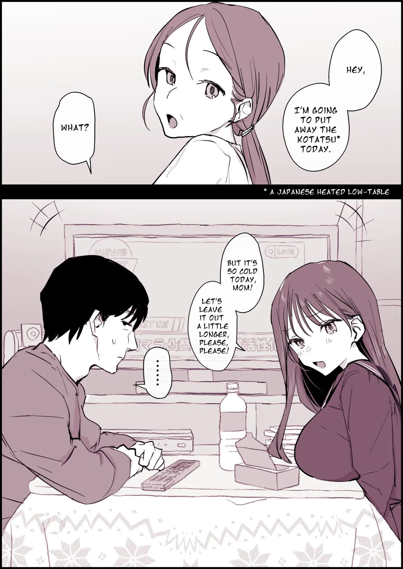 Kotatsu-loving Step-siblings cover