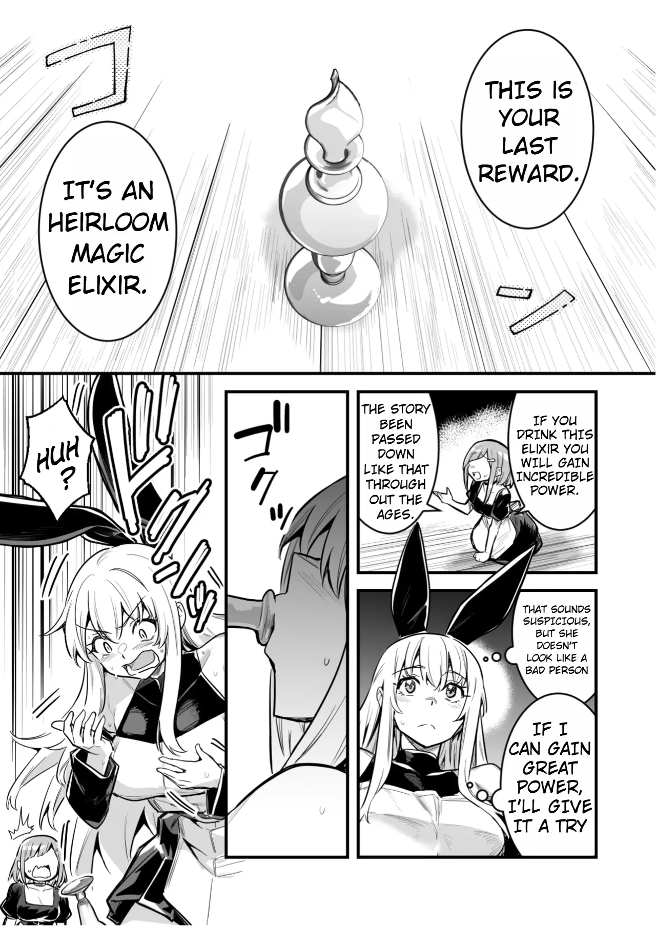An adventurer grown huge from an elixir, lost control and started fucking things cover