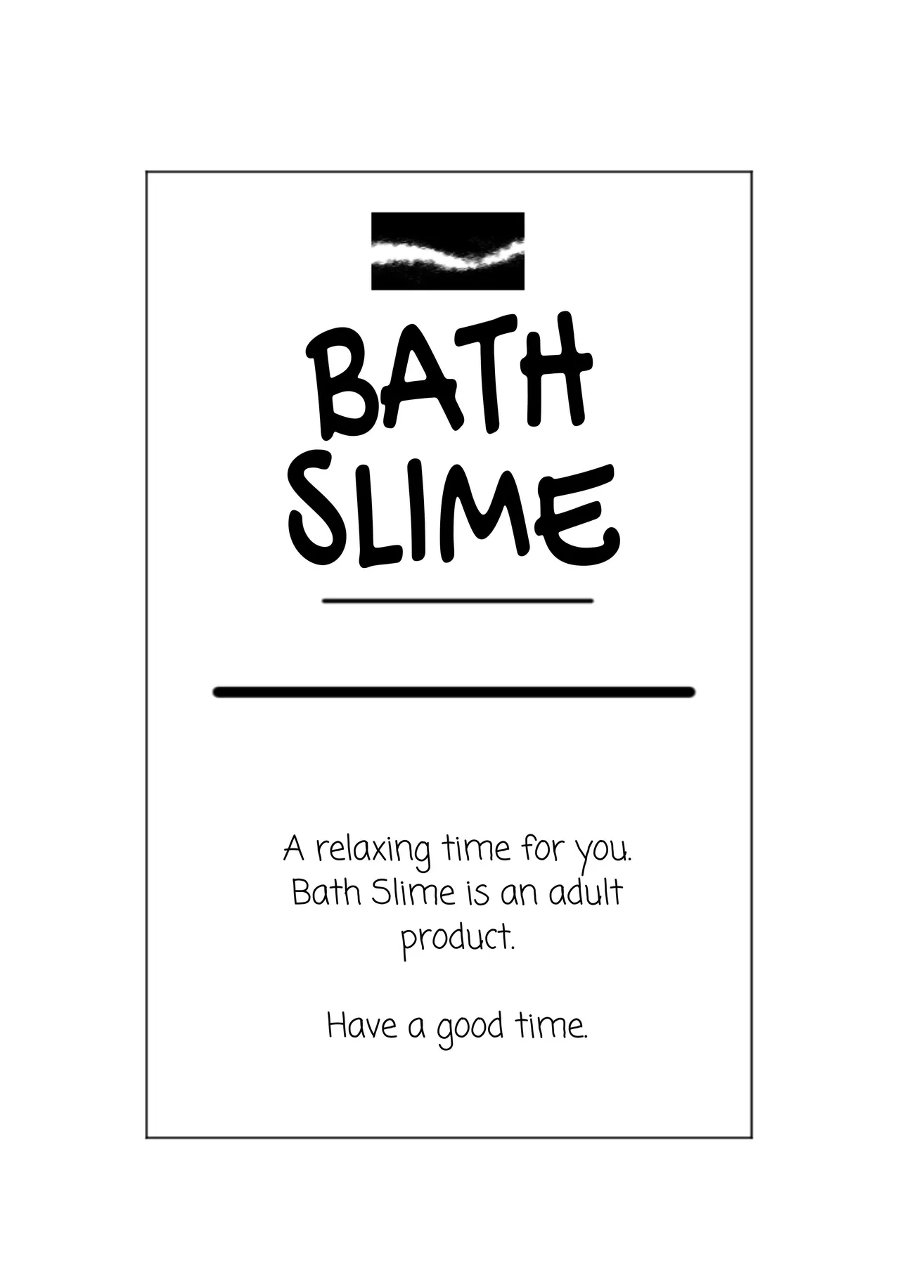 Bath Slime Instruction Manual cover