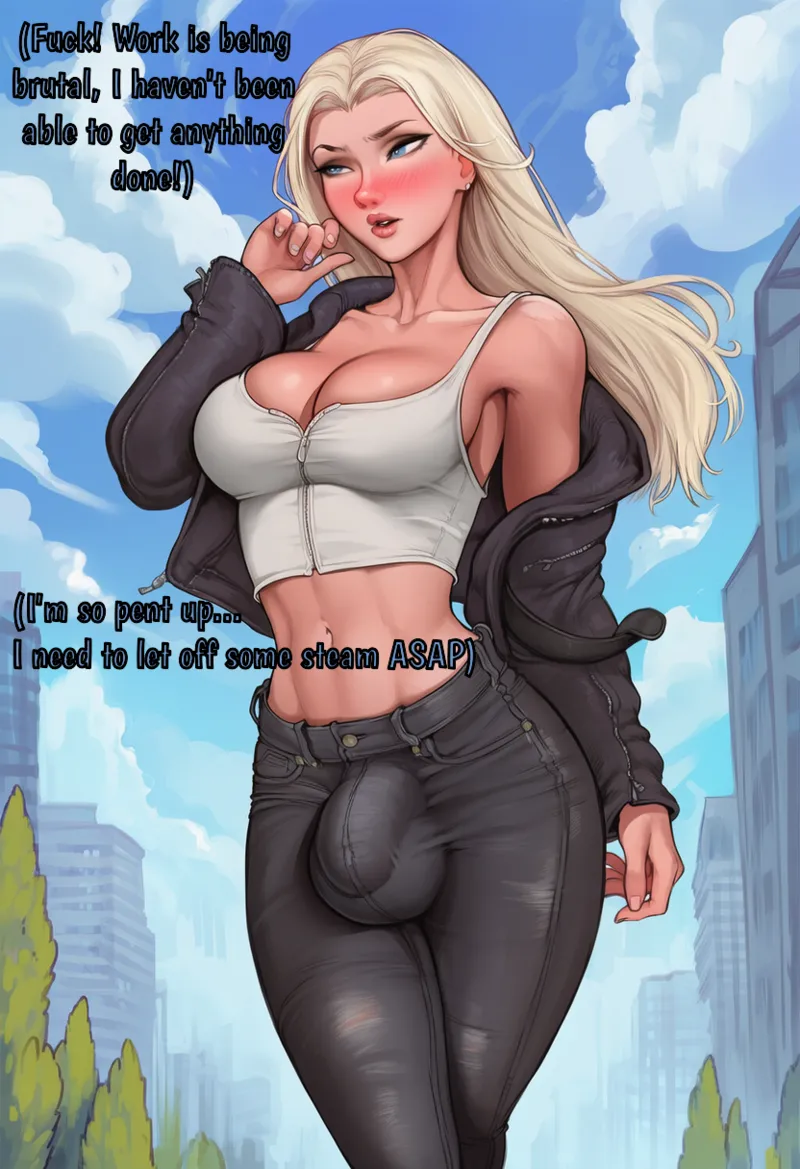 Futa x Femboy Blowing off steam cover