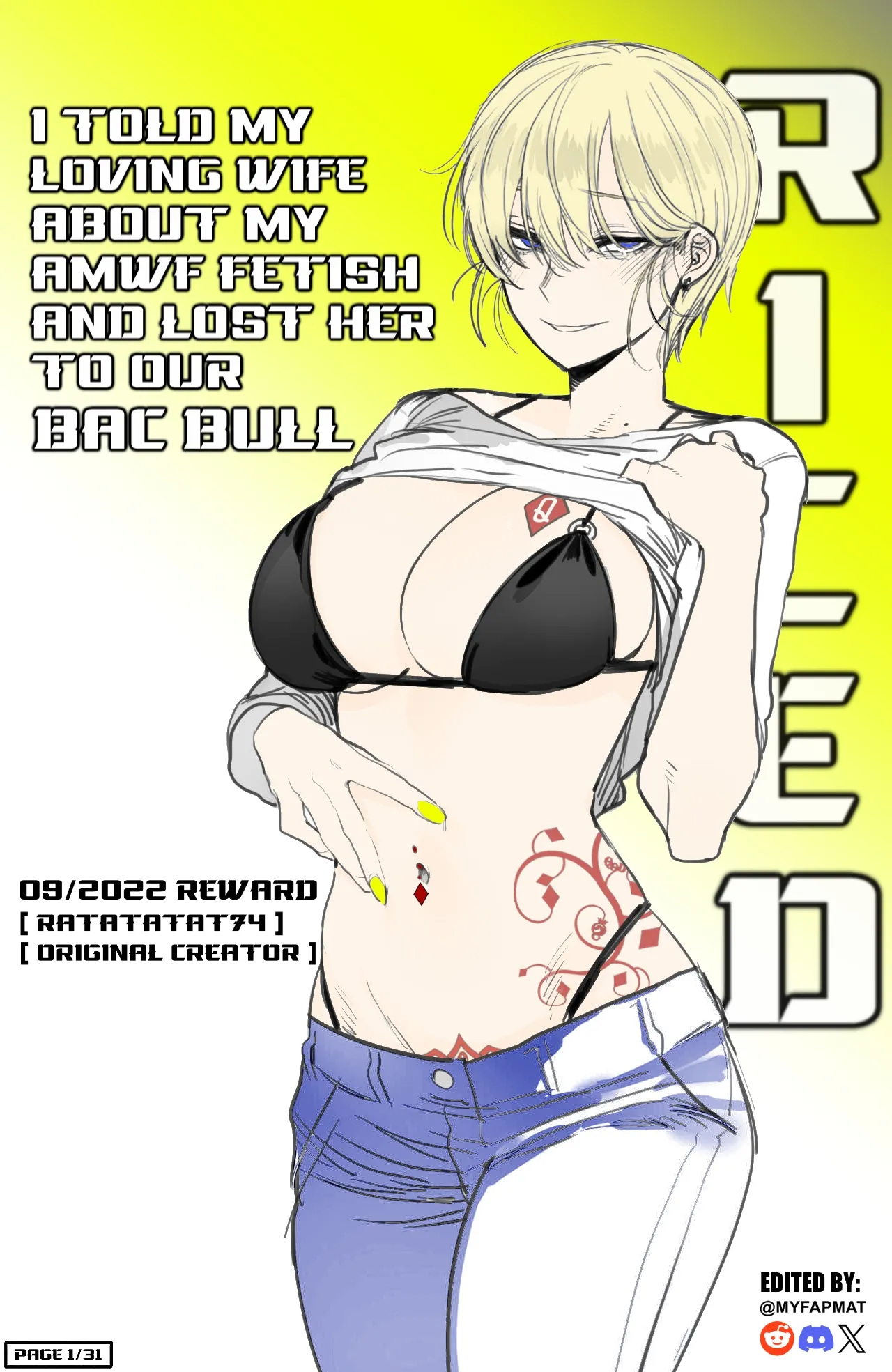 I Told My Loving Wife About My AMWF Fetish And Lost Her To Our BAC BULL [Ratatatat74 - Edit] RICED HENTAI cover