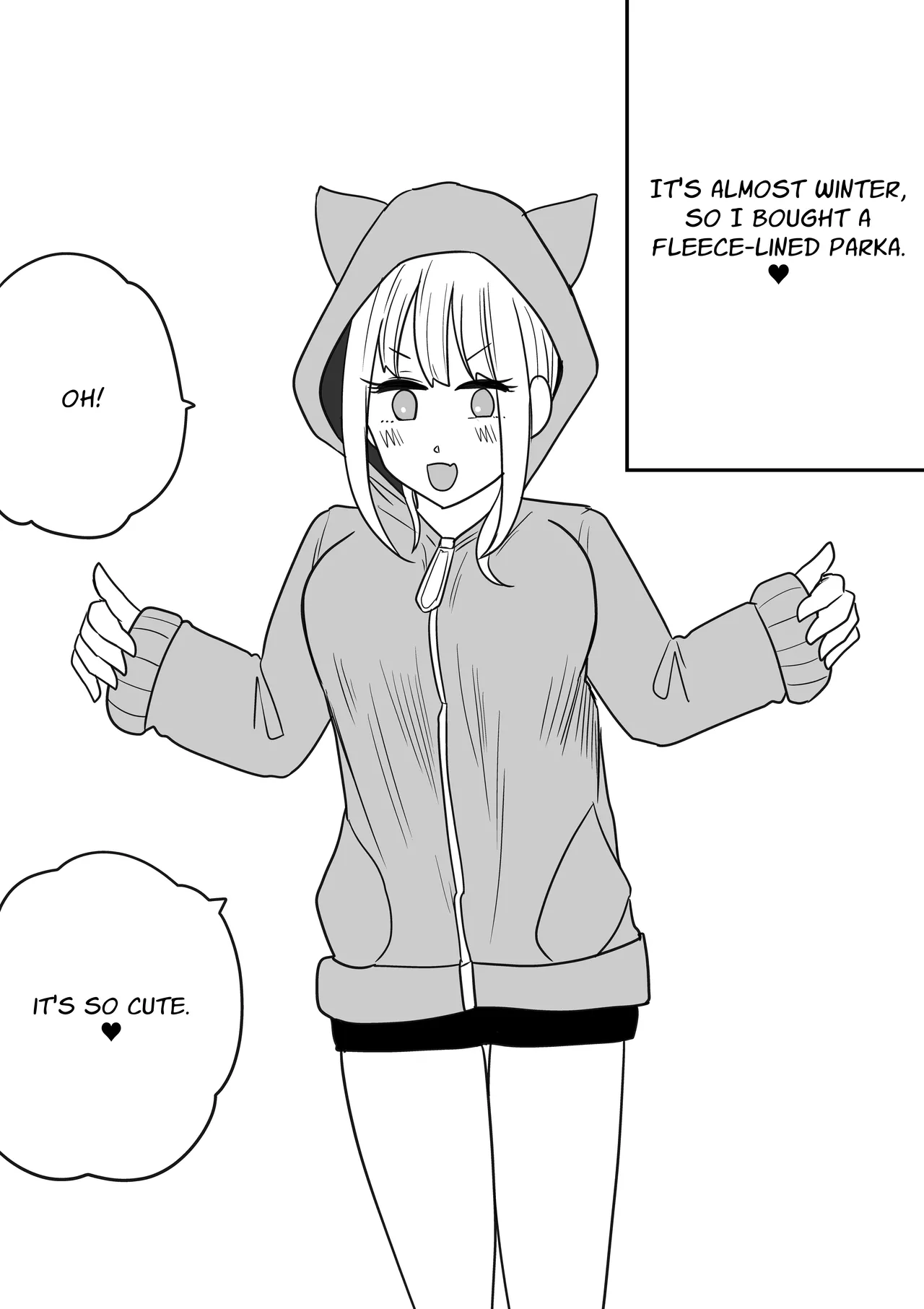 Violated by the Fleece Lining of a Cat Ear Hoodie cover