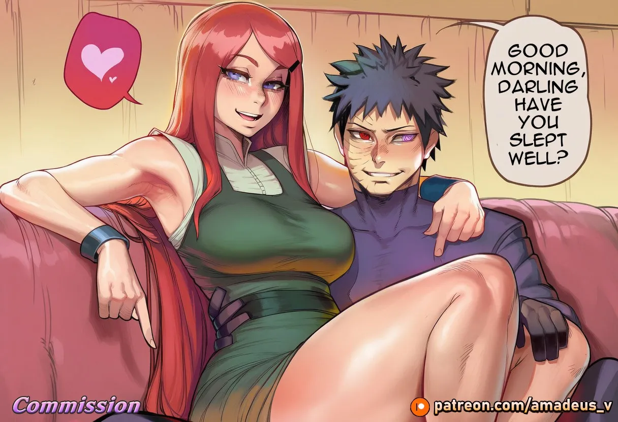 Kushina Uzumaki x Obito Uchiha cover