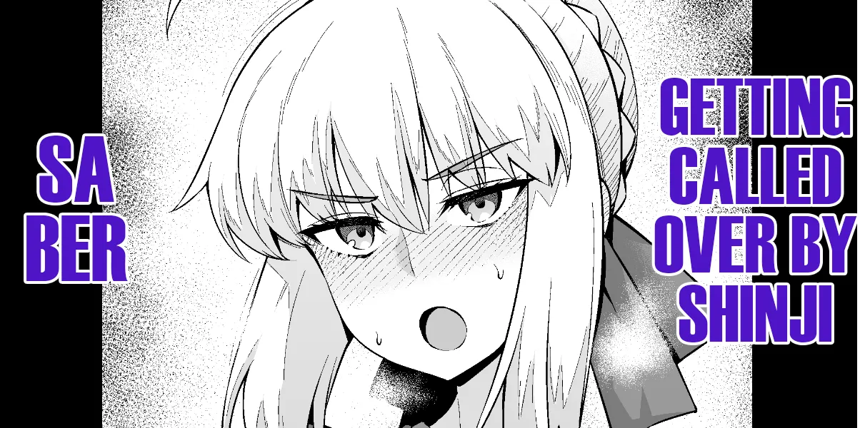 Saber, Getting Called Over by Shinji + Pregnant Artoria, in Bloomers with Shinji... cover