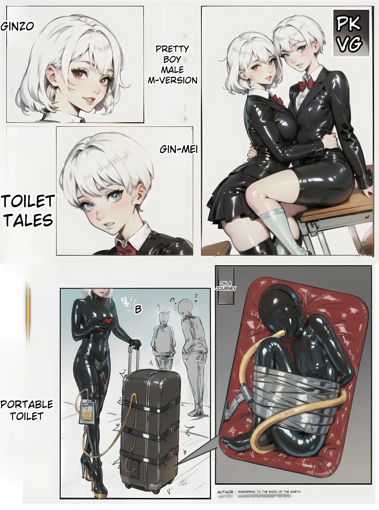 - Toilet Story - Portable Toilet cover