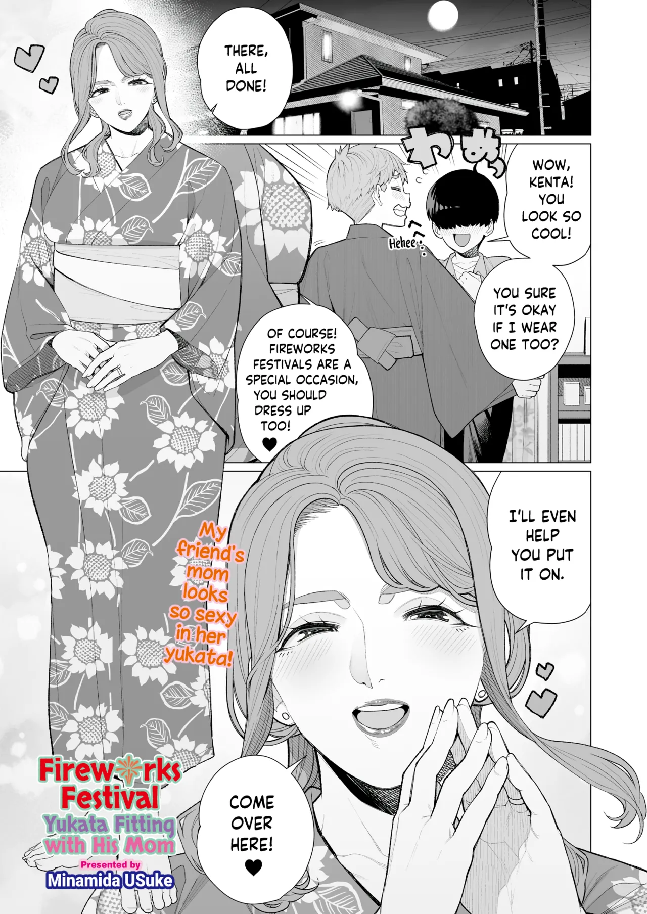 Fireworks Festival Yukata Fitting With His Mom cover