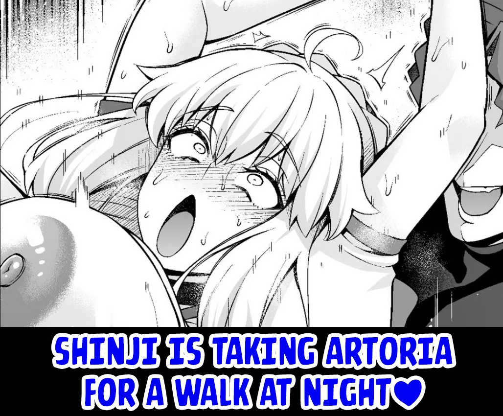 Shinji is Taking Artoria For a Walk at Night cover