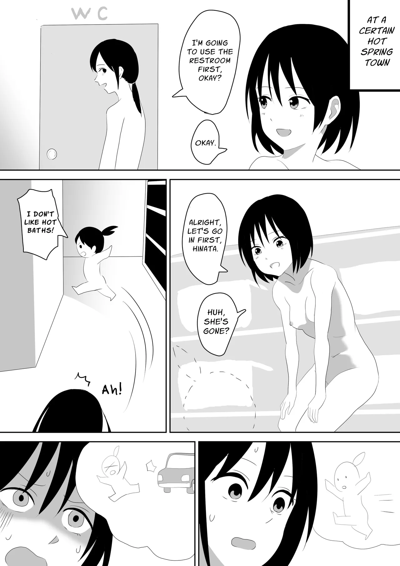 Running Around A Hotspring Town Naked cover
