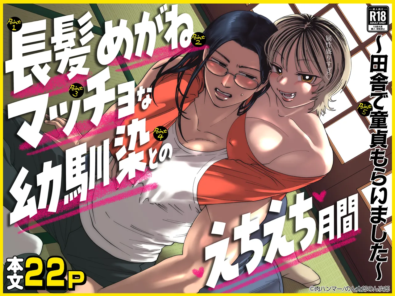 Chouhatsu Megane Maccho na Osananajimi tono Echiechi Gekkan Inaka de Doutei Moraimashita cover