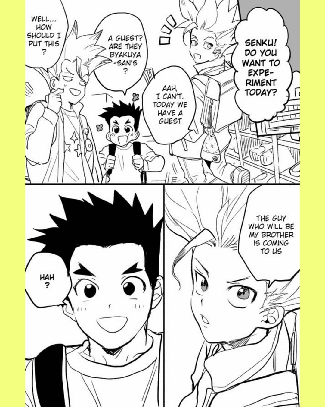 Tsukasa and Senku Become Unrelated Brothers in a Modern AU cover