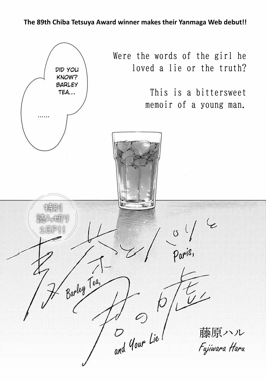 Barley Tea, Paris, and Your Lie cover