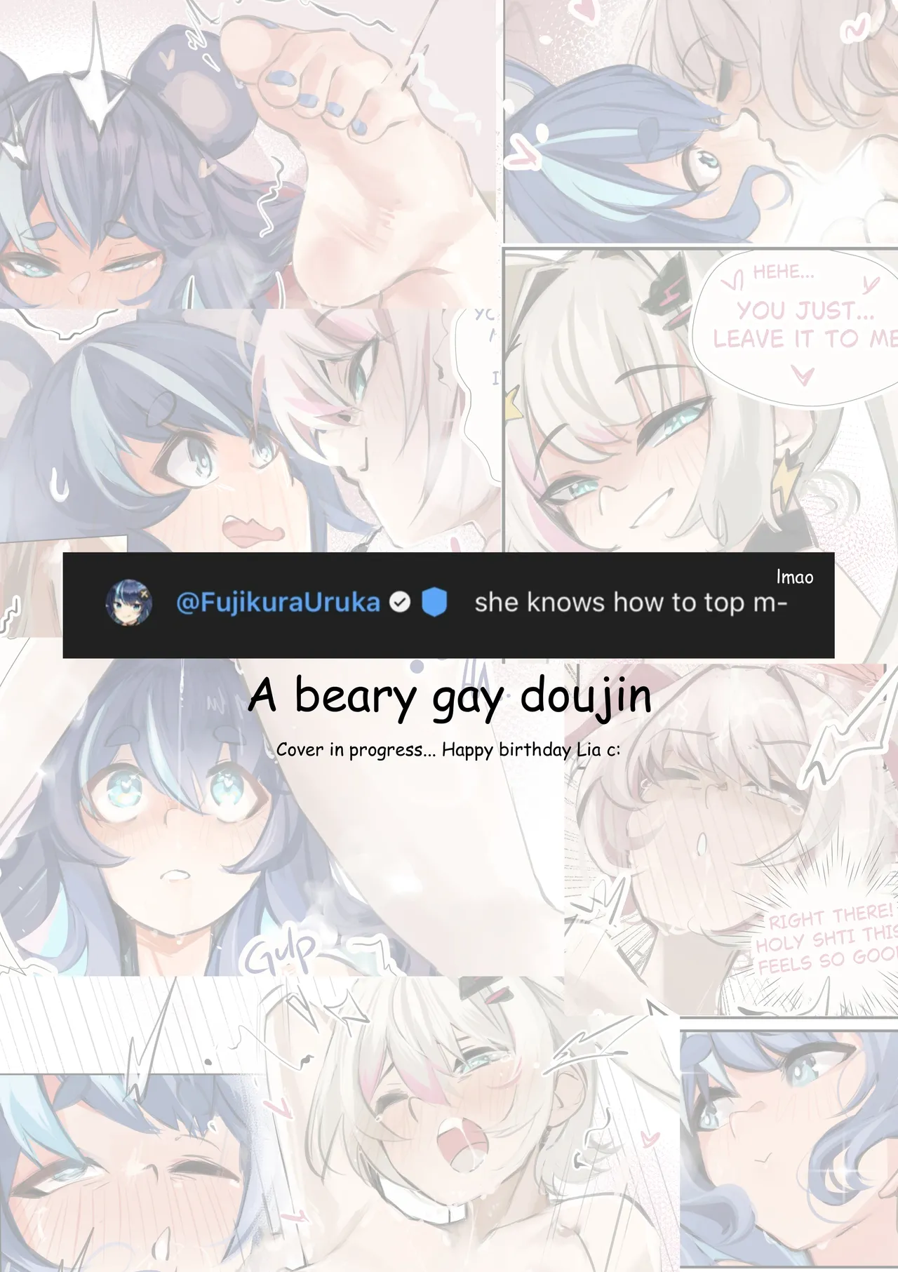 A Beary Gay Doujin - Lia x Uruka cover