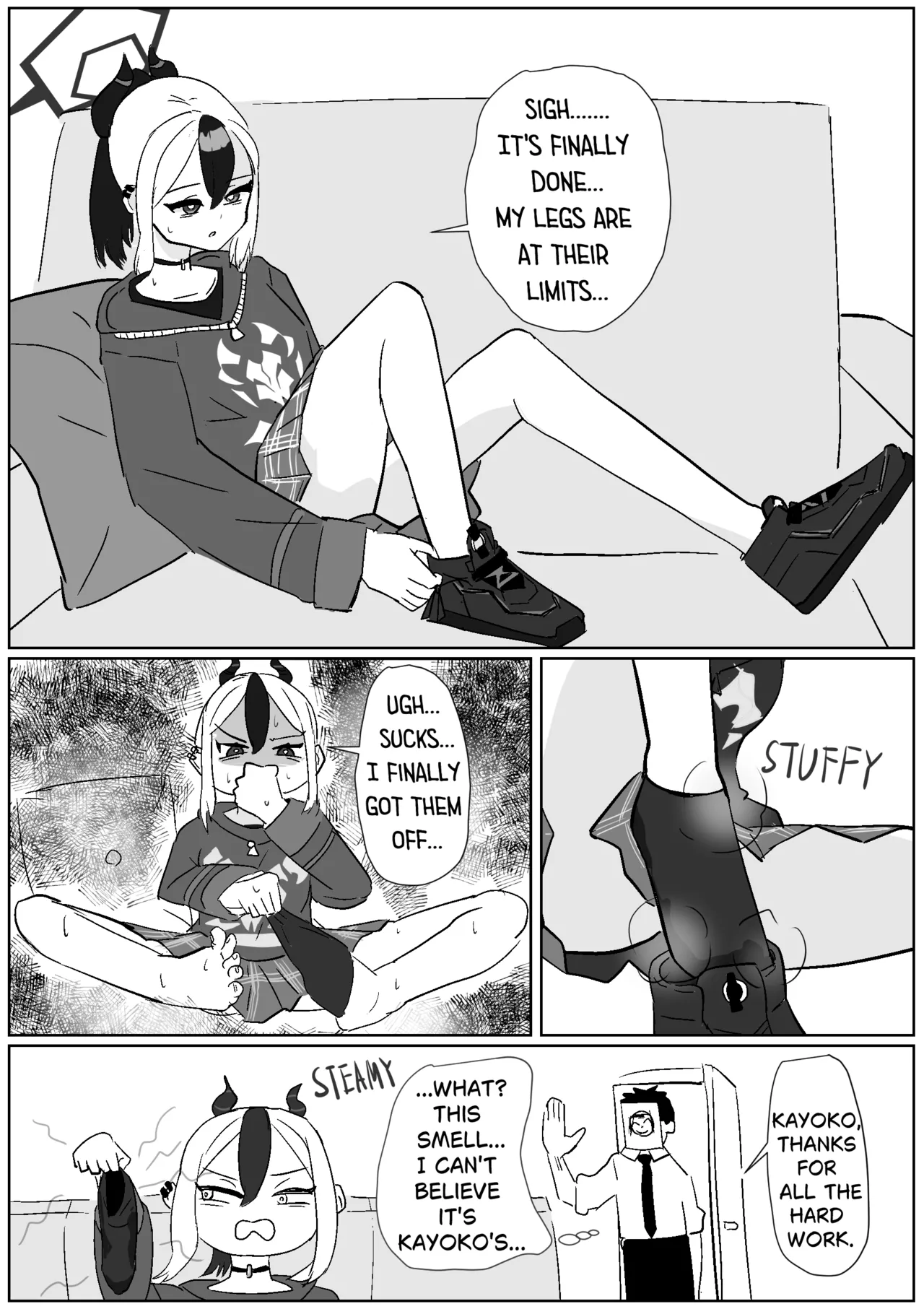 Massaging Kayoko's After-mission Stinky Feet cover