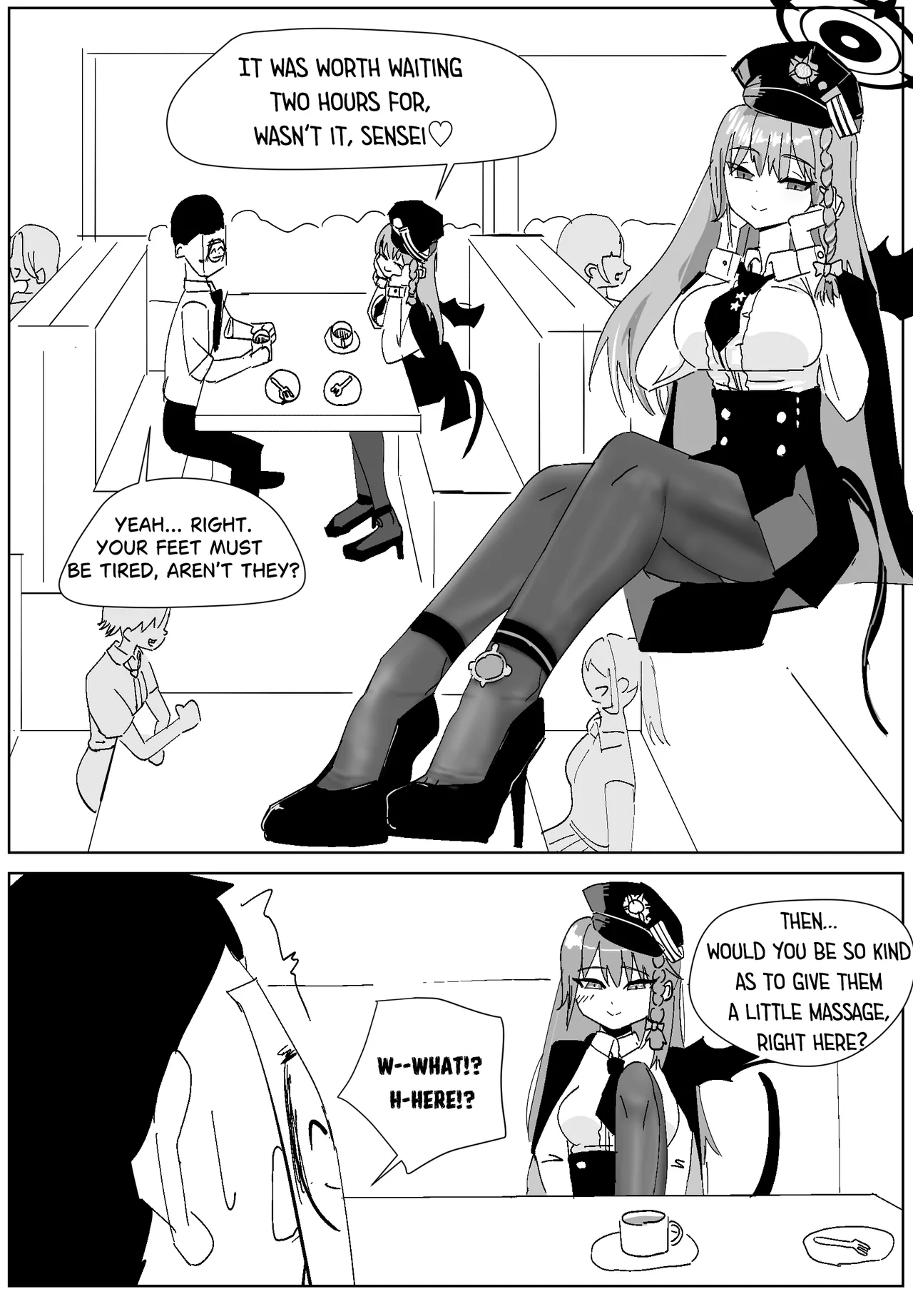 Haruna's Secret Pantyhose job at the Cafe cover