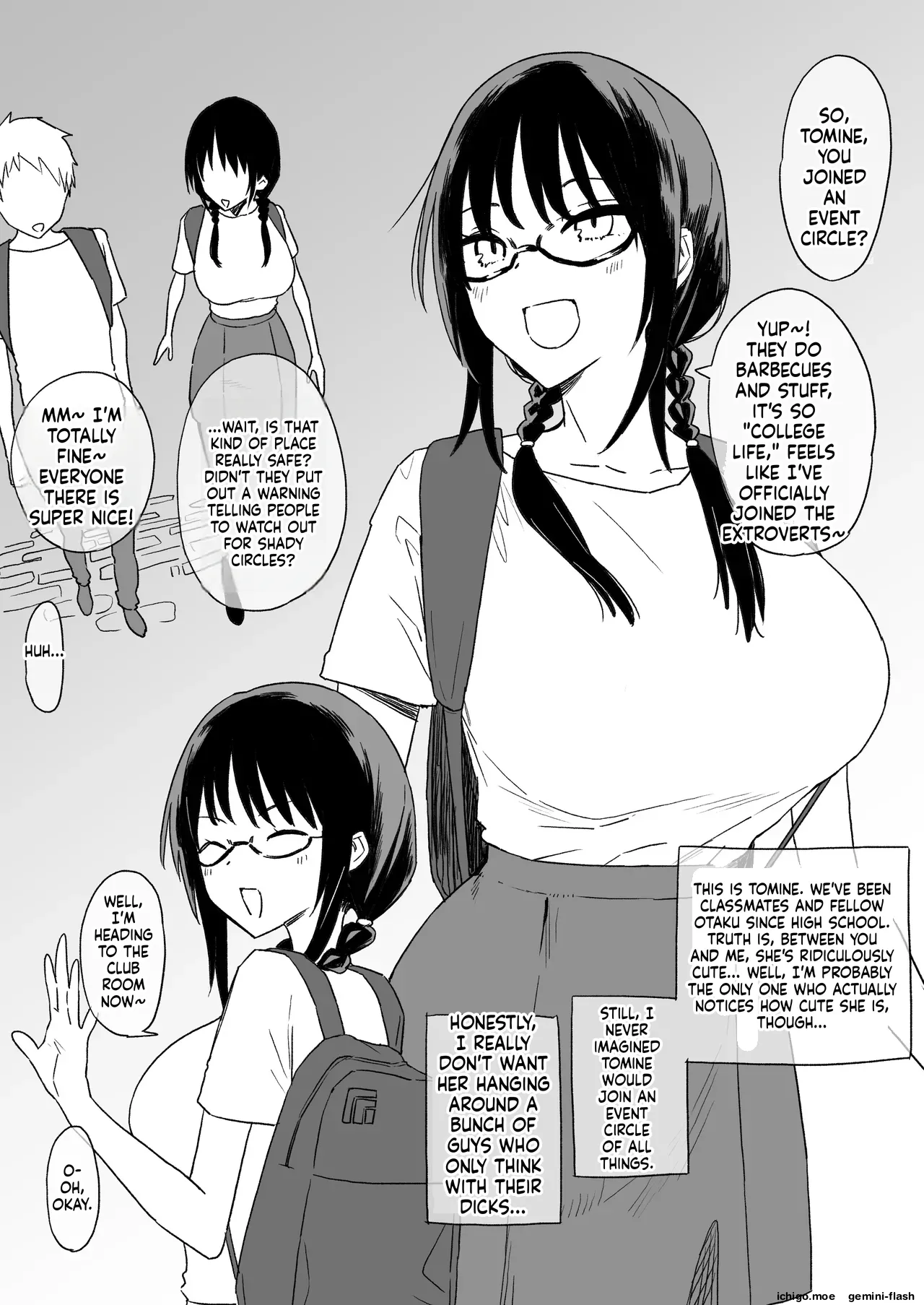 The girl I like joined an event club cover