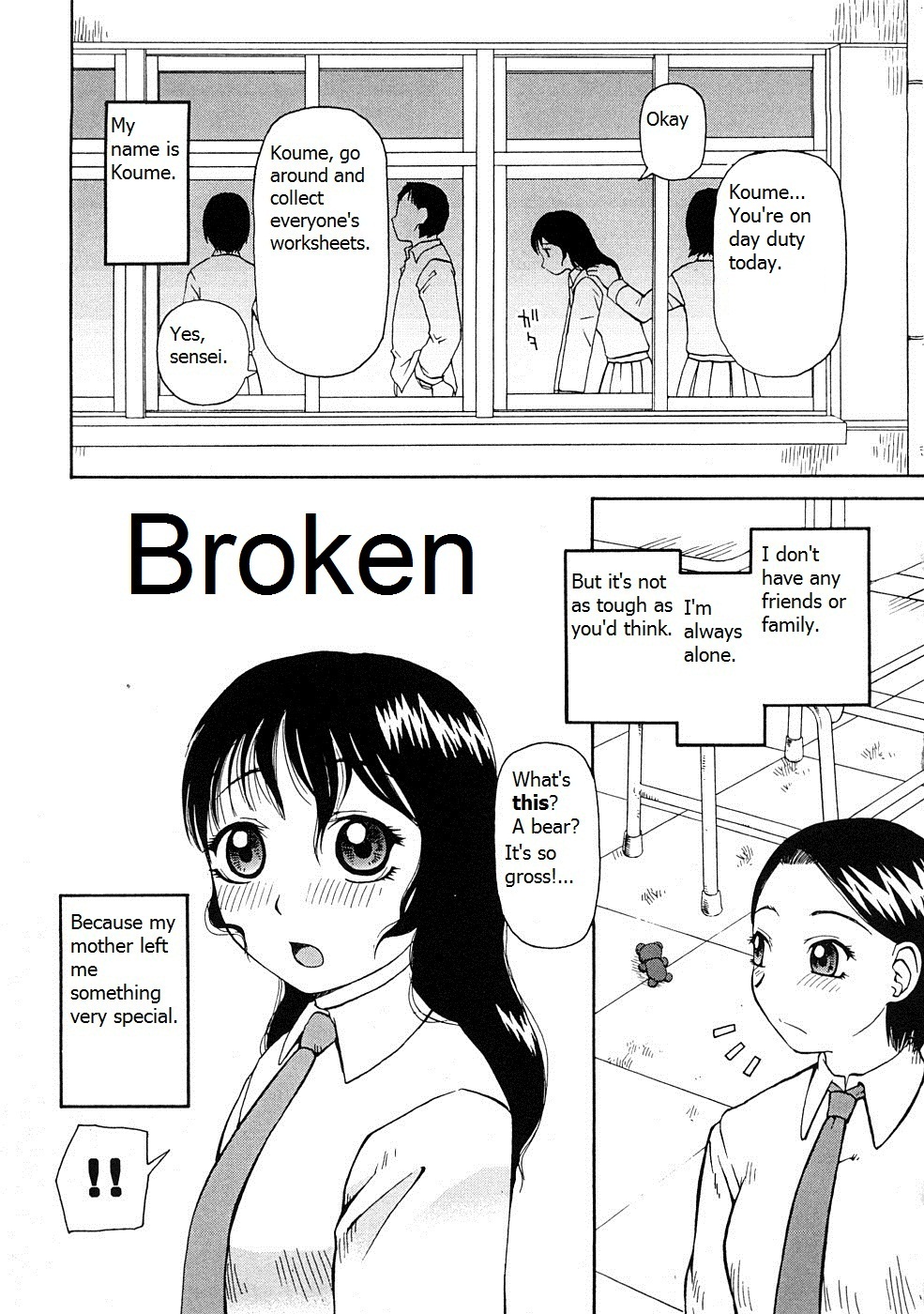 Broken cover