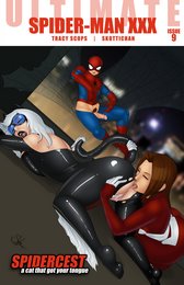 Ultimate Spider-Man XXX 9 - Spidercest - a cat that got your tongue cover