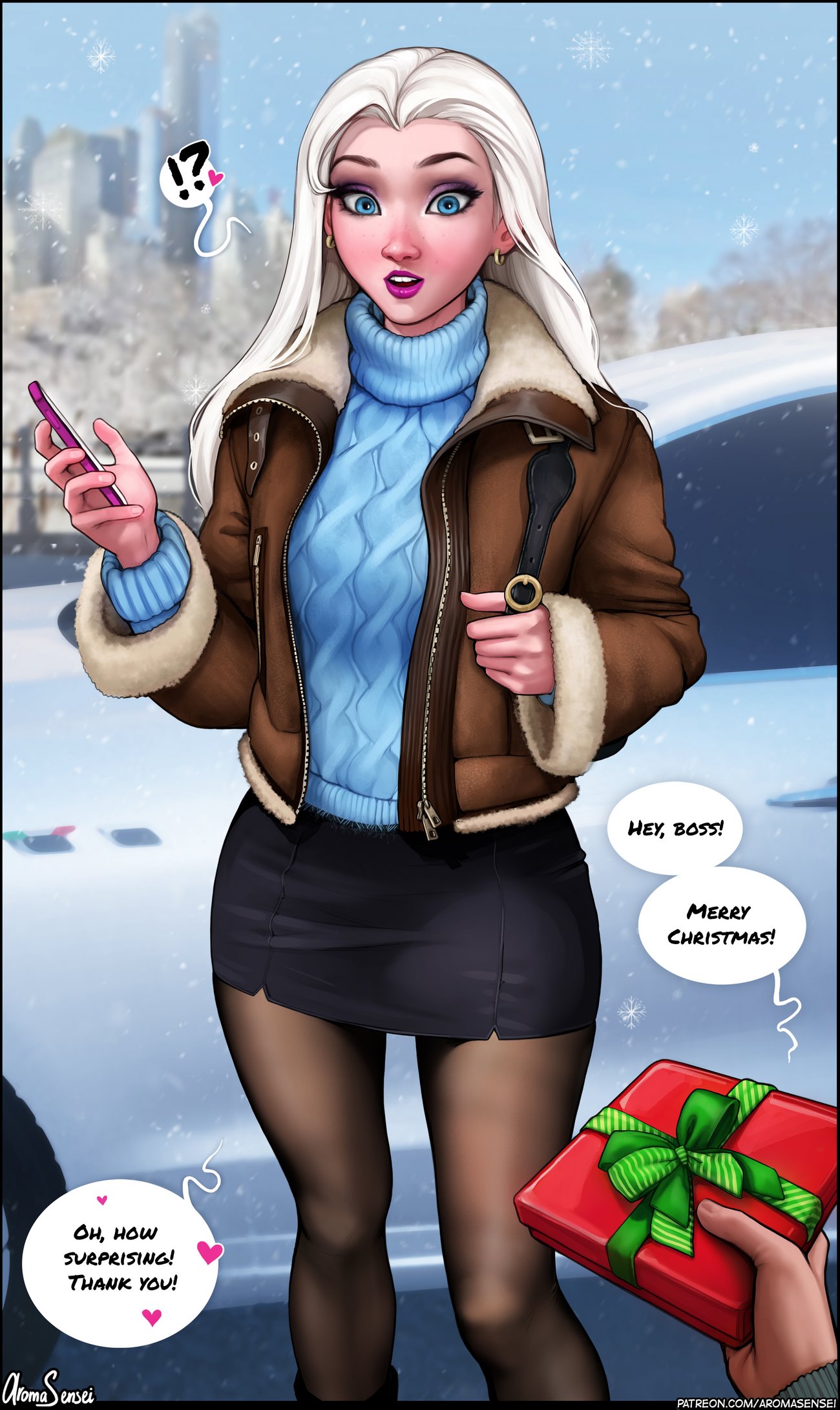 X-mas present for Elsa! (Futa | Shemale) cover