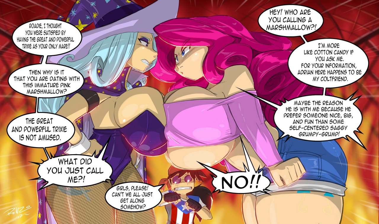 Trixie vs Pinkie Pie cover