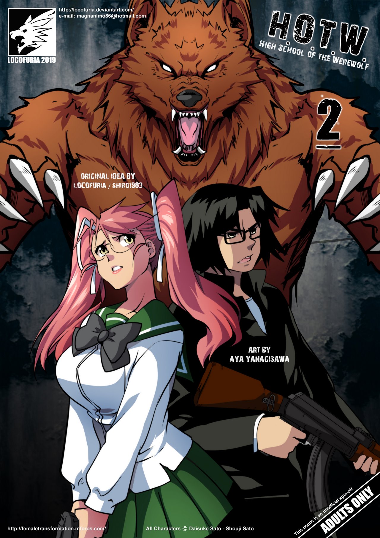 Highschool of the Werewolf 2 cover