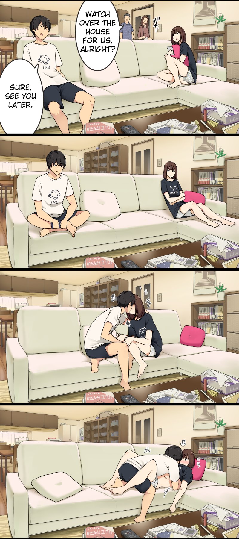 We Start Having Sex on the Living Room's Sofa as Soon as Our Parents Leave cover