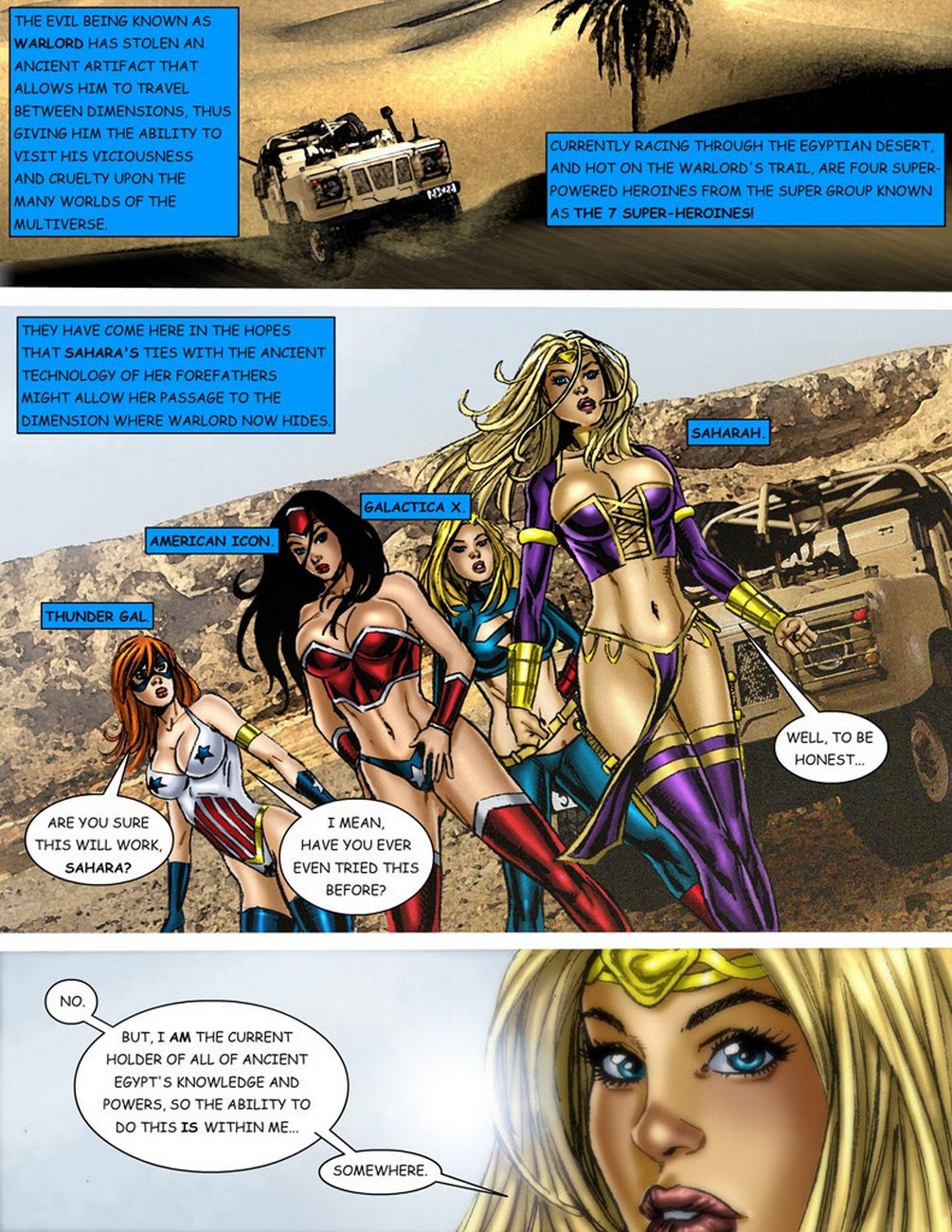 9 Superheroines Vs Warlord cover