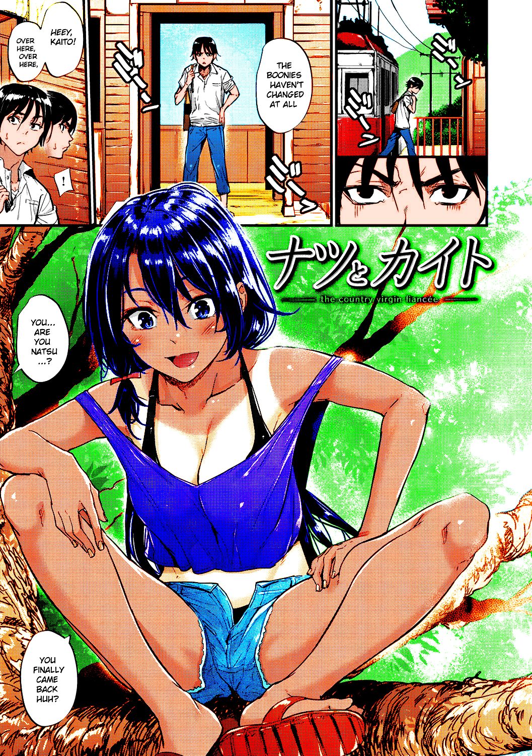 Natsu to Kaito - the country virgin fiancée (colored) cover