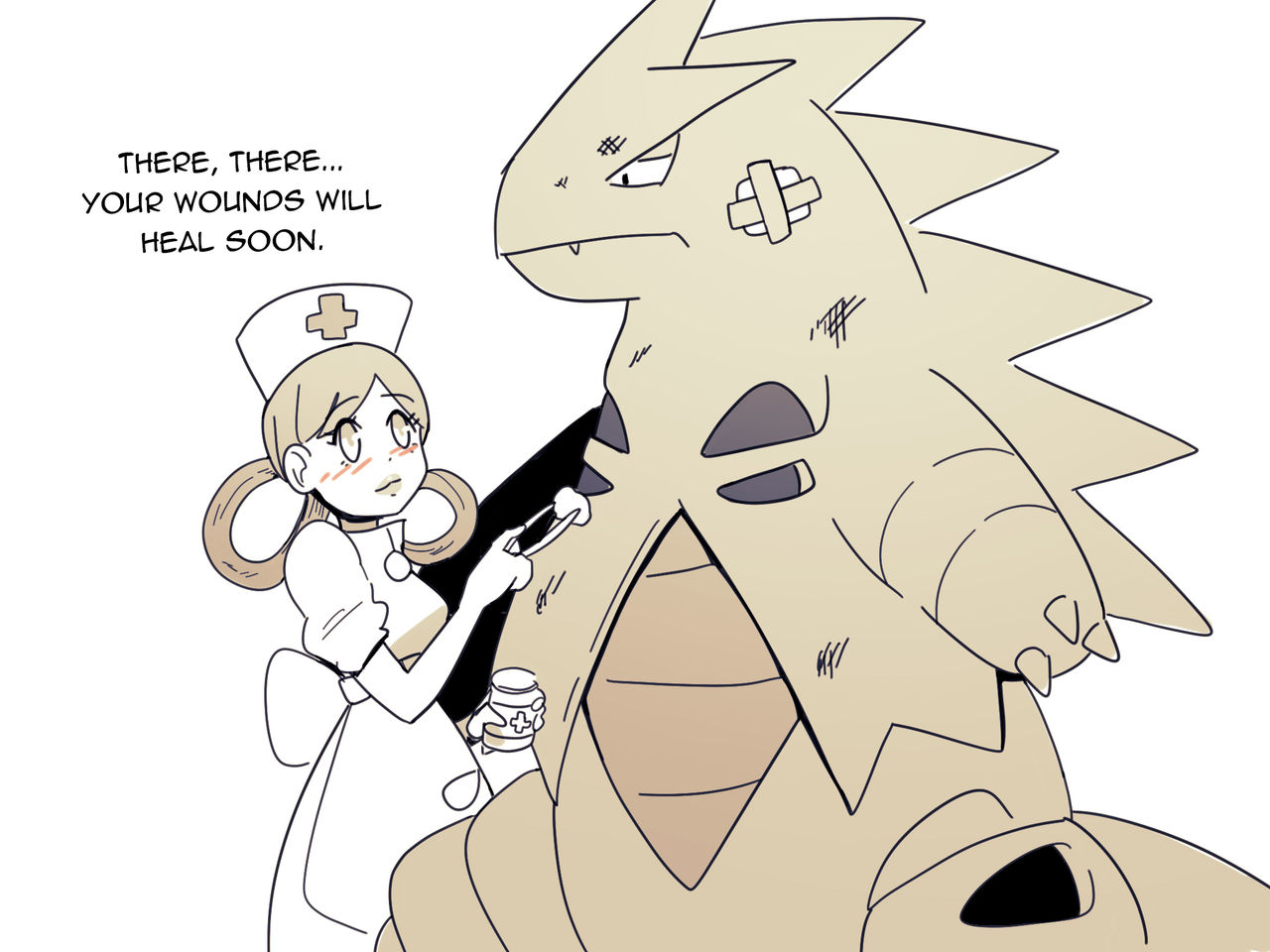 Nurse Joy x Tyranitar cover