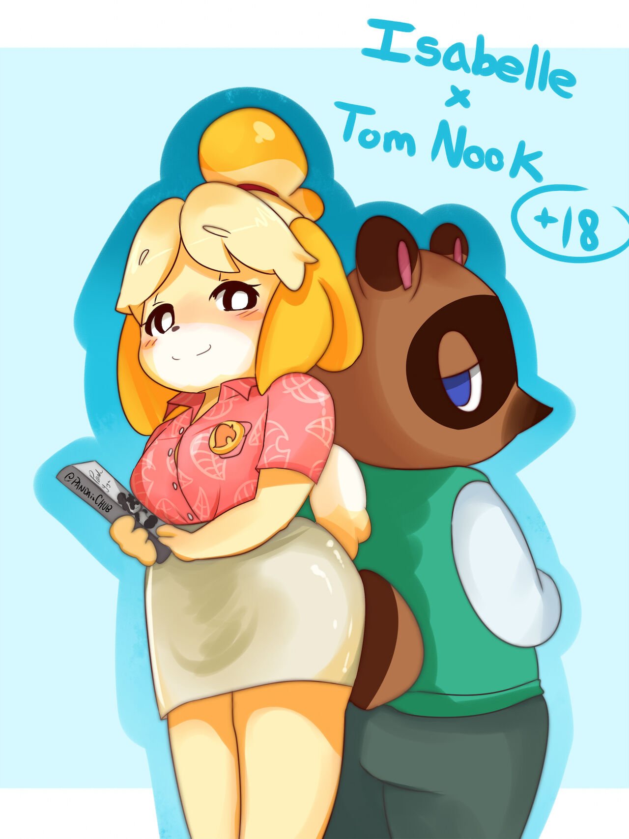 Isabelle X Tom Nook cover