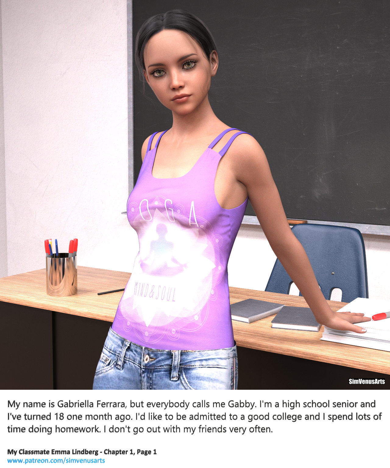 My Classmate Emma Lindberg - Chapter 1 cover