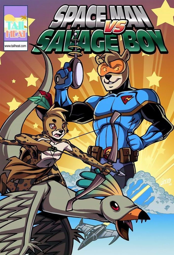 Space Man vs Savage Boy cover