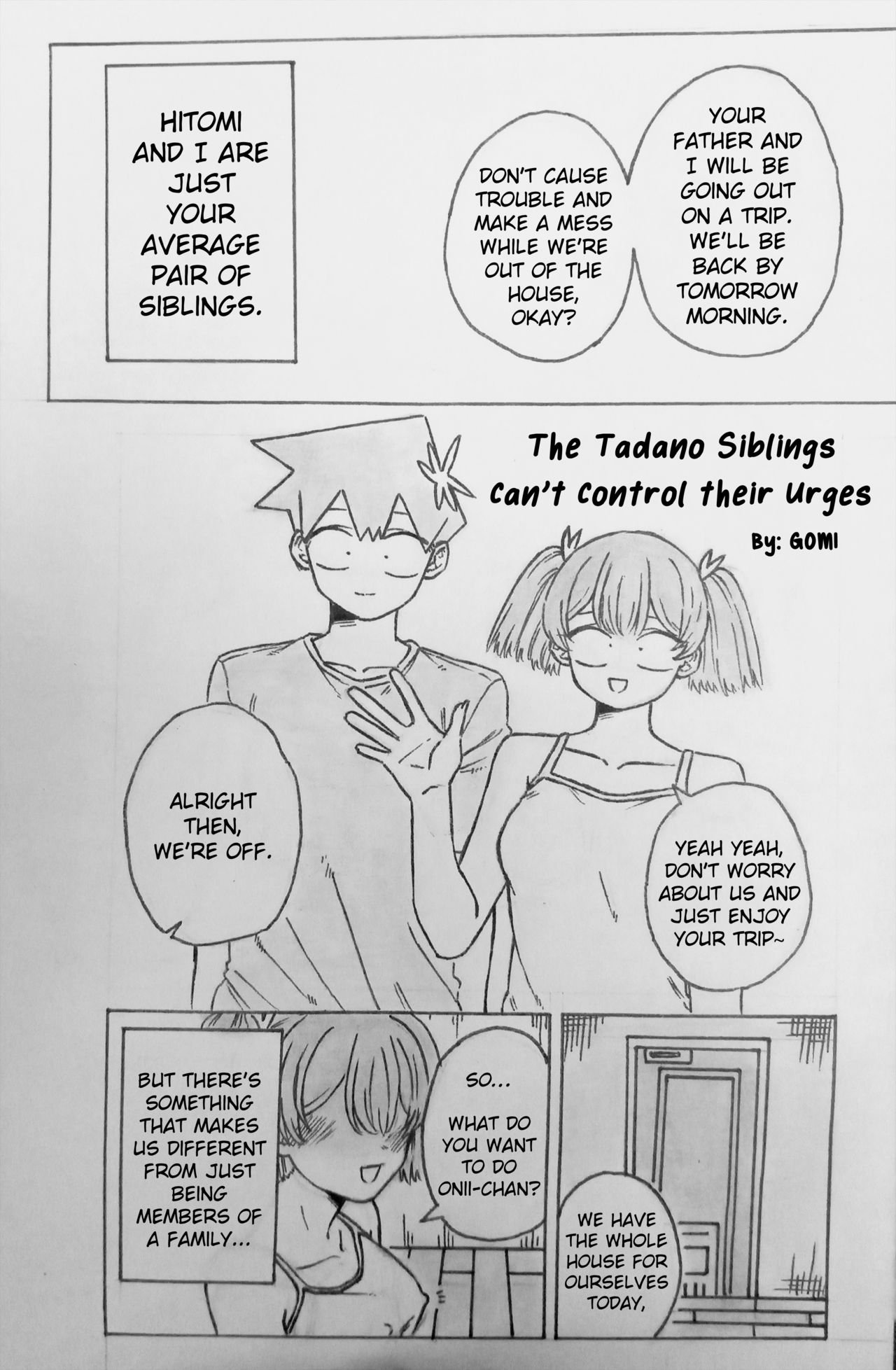 The Tadano Siblings Can't Control Their Urges cover