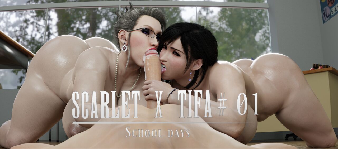 Scarlet X Tifa #01 - School Days cover