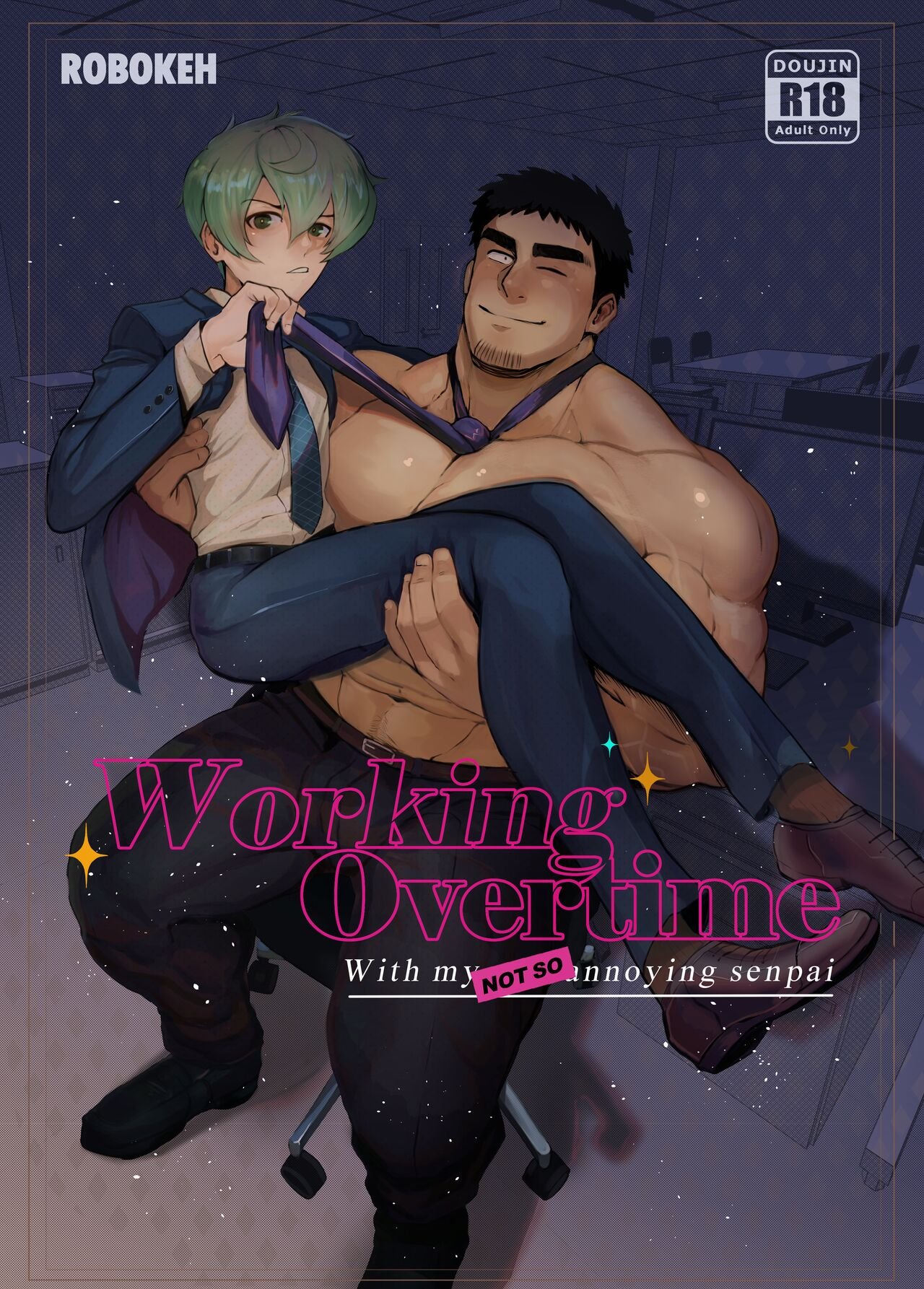 Working Overtime with my not so annoying senpai cover