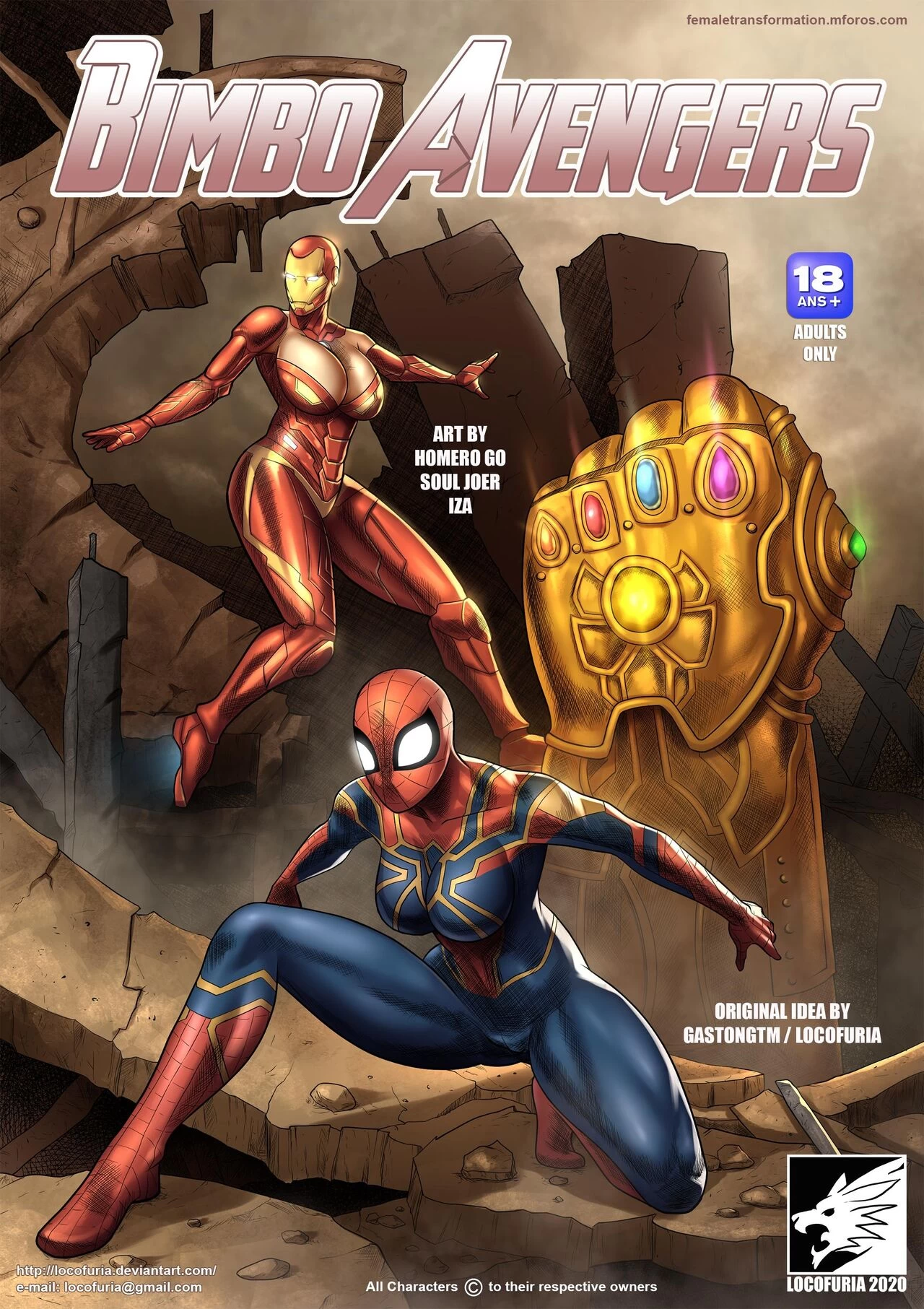 Bimbo Avengers cover
