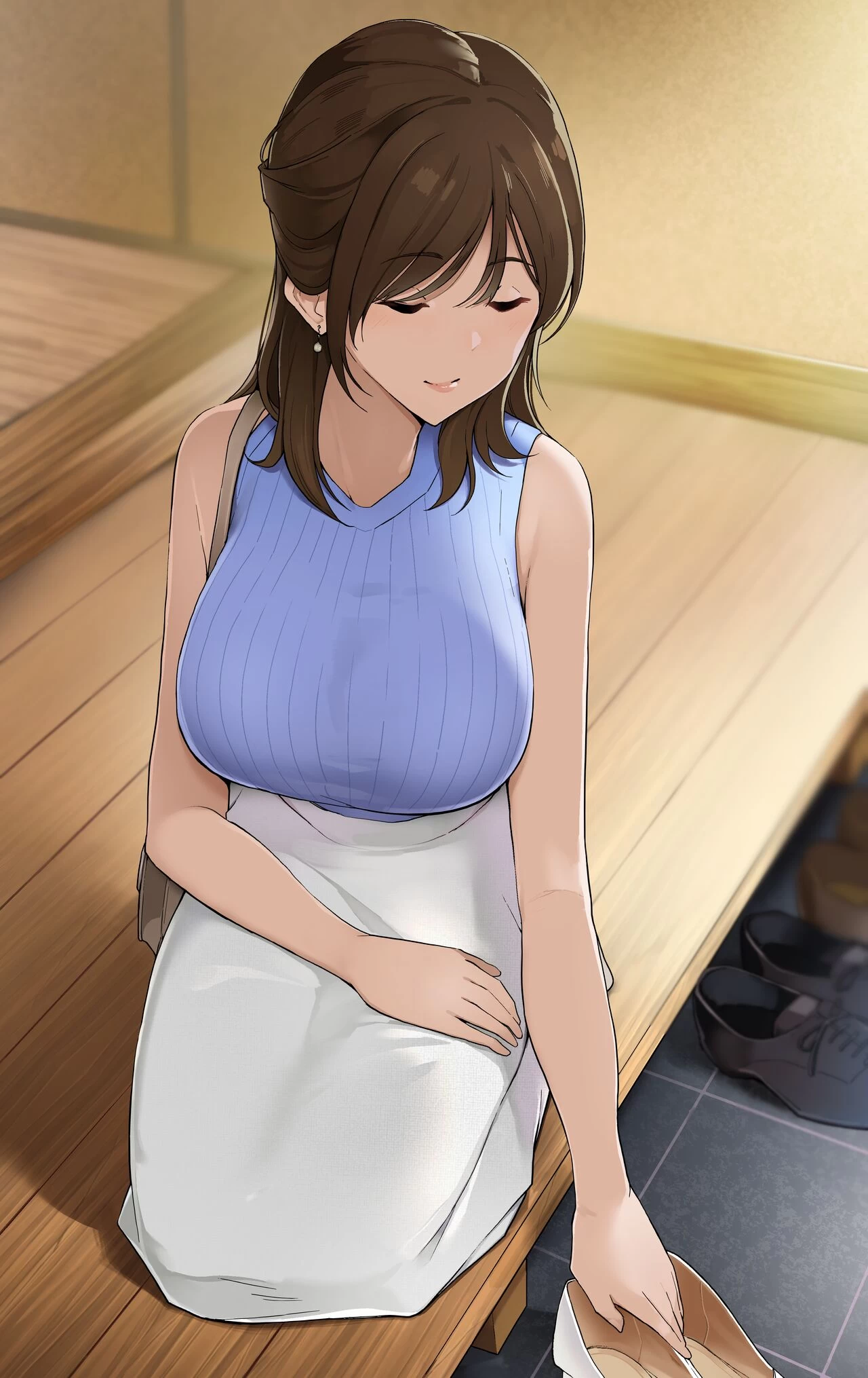 A Refined and Elegant Young Woman from a Good Family Has Vulgar Sex | Sodachi no Yosasou na Onee-san ga Ogehin Sex suru Hanashi Sono cover