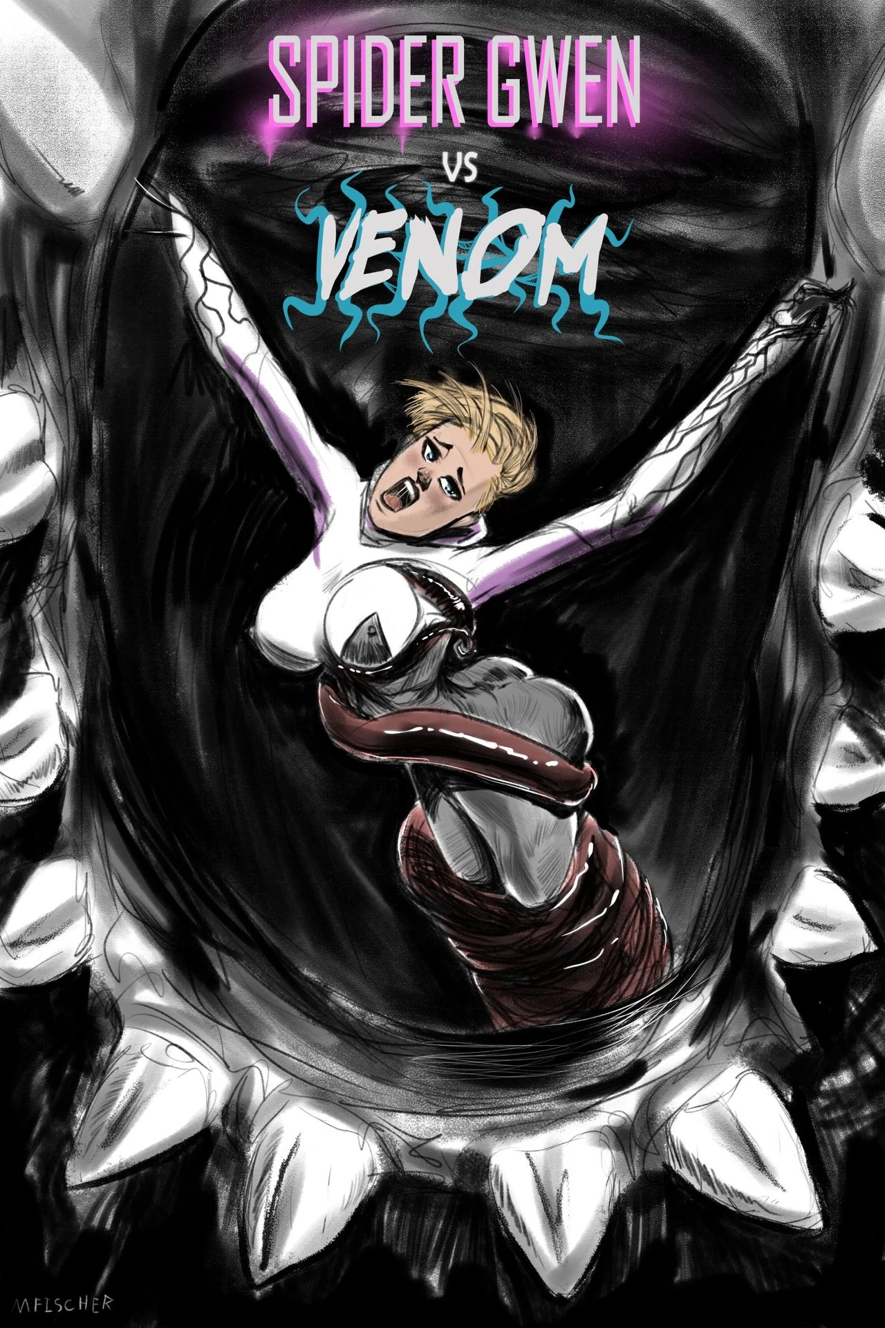Venom's Kiss - Spider-Gwen vs Venom cover